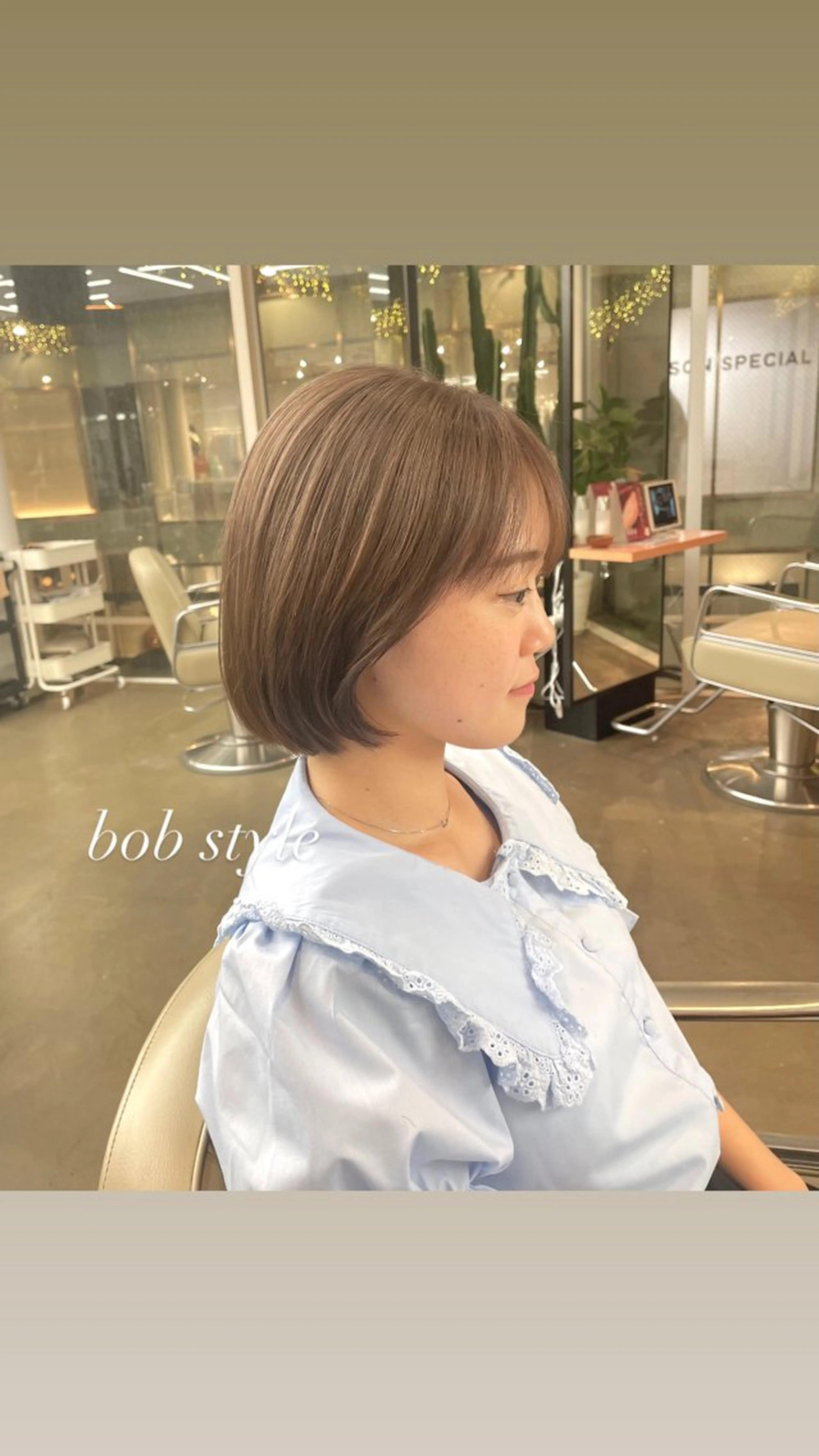 ショート ボブ カット トリートメント ヘアセット ♡髪質改善/透明感 カラー/うらら♡のヘアスタイル