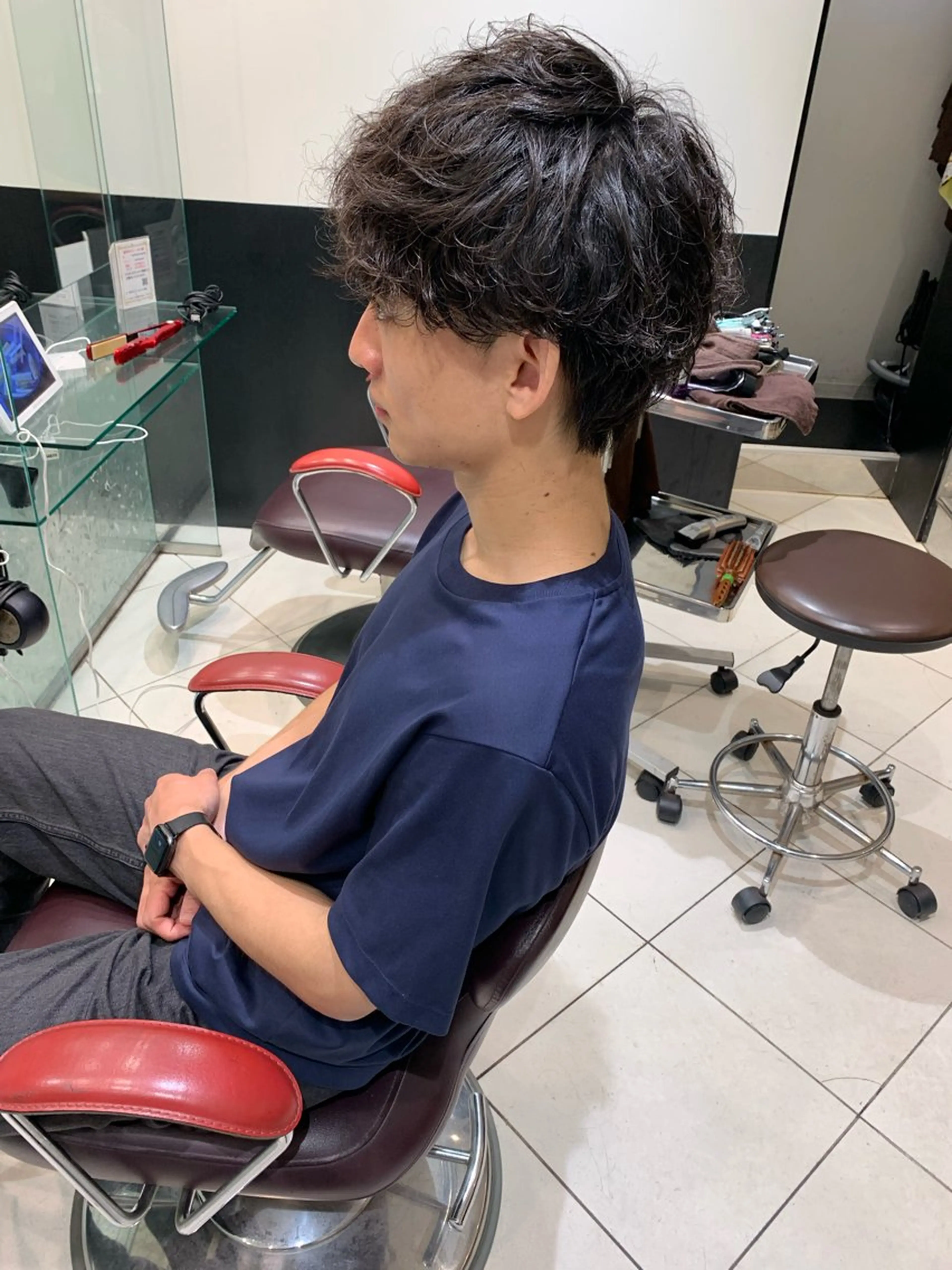 メンズ カット パーマ トリートメント ヘアセット ✨上村 潤平✨メンズヘア✨のヘアスタイル