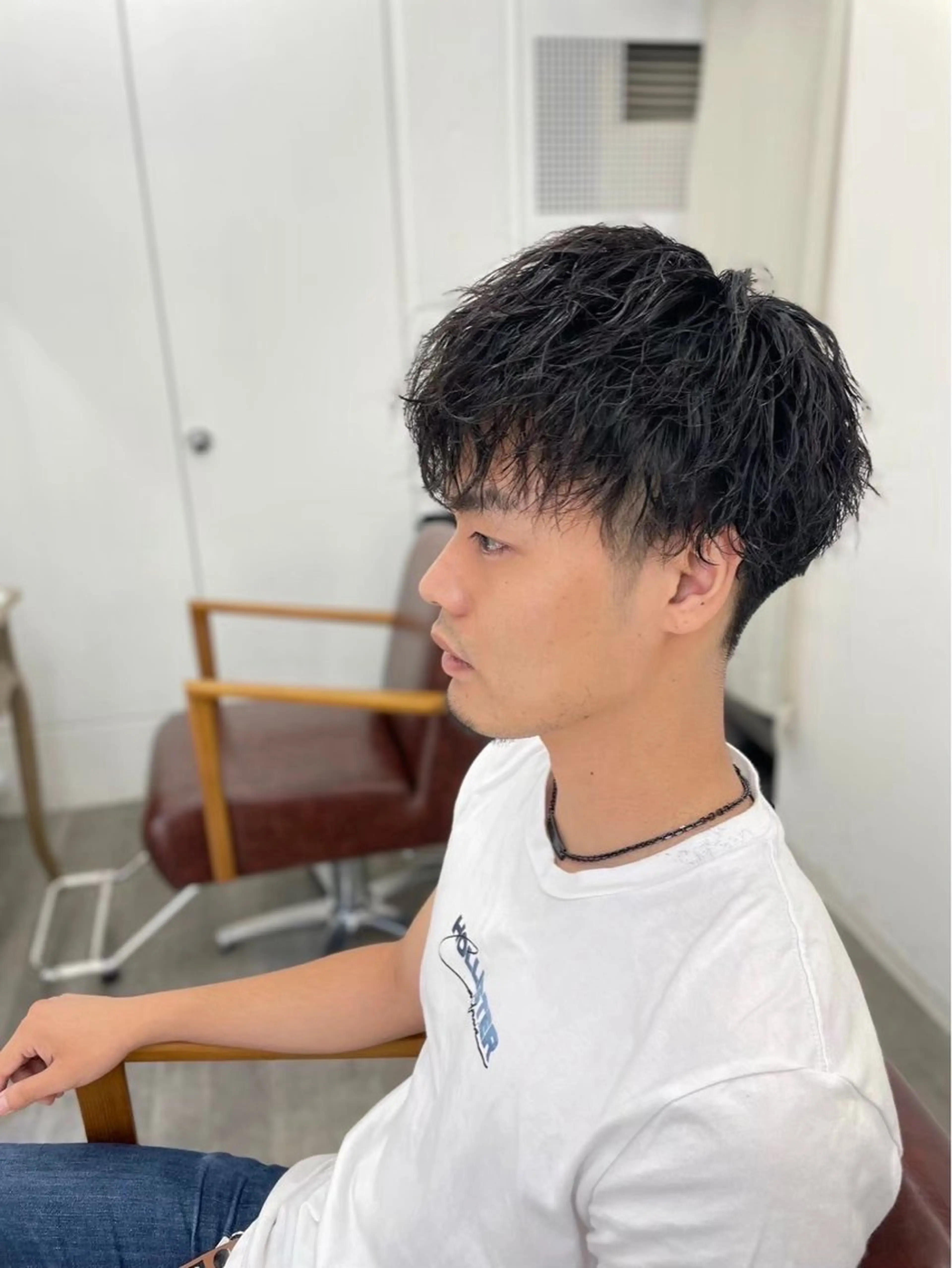 パーマ メンズ カット パーマ 小澤 奈津美のヘアスタイル