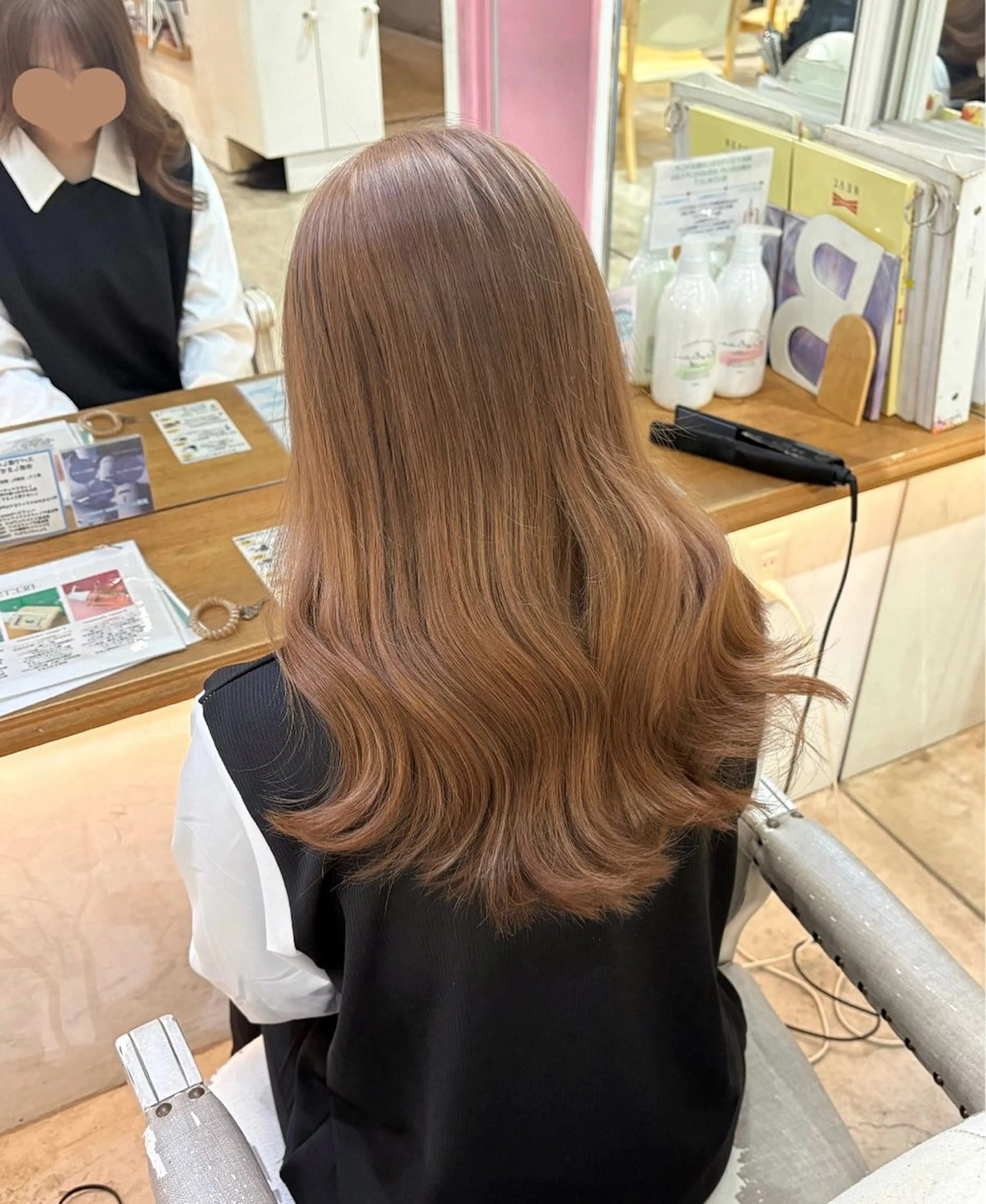 ロング カラー ベージュカラー ブリーチ ミルクティーベージュ カット ヘアカラー トリートメント RINO/似合わせ /女性専用🍑のヘアスタイル