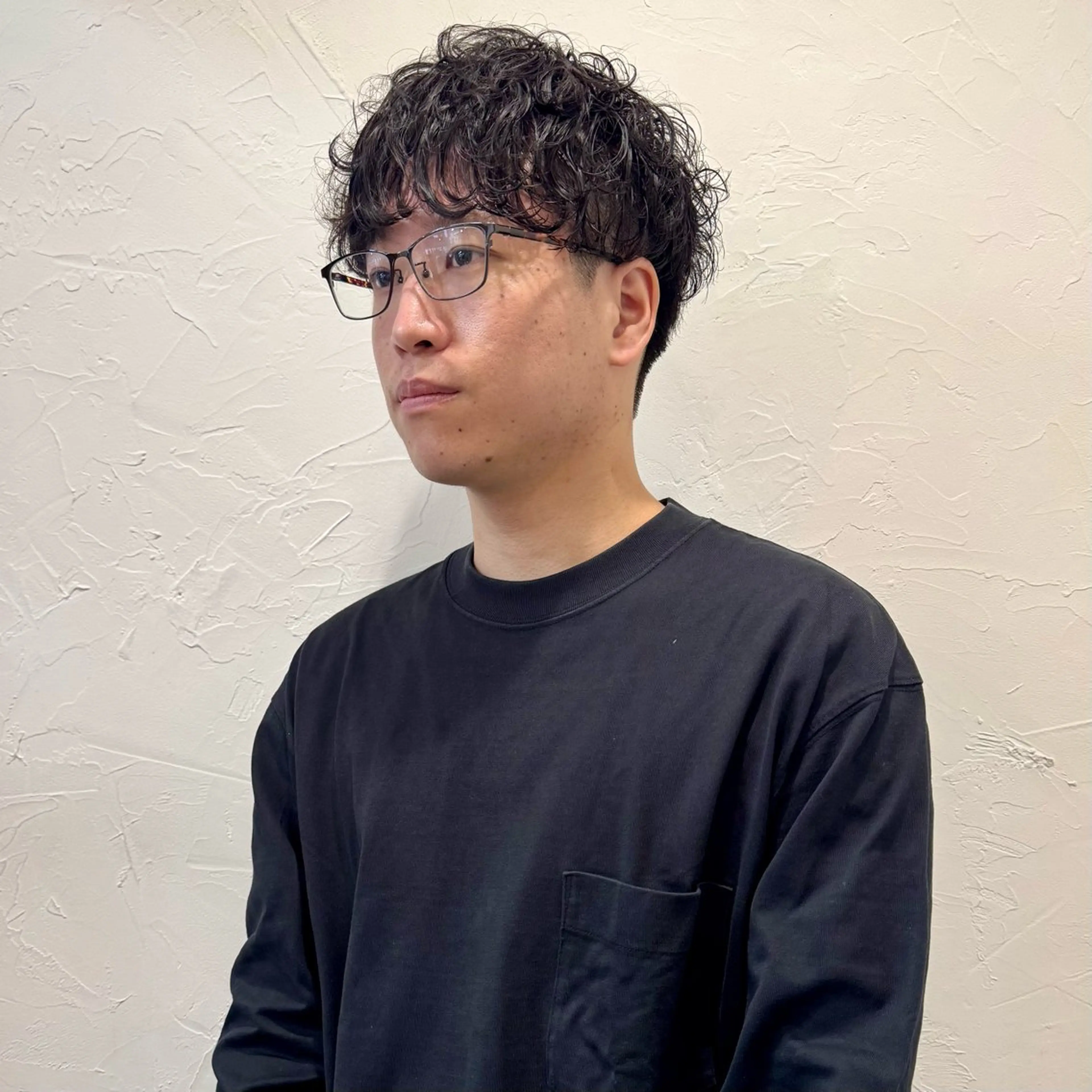 ミディアム パーマ メンズ カット パーマ ヘアセット 【池袋/スパイキー ショート】ⓝⓘⓜⓤのヘアスタイル