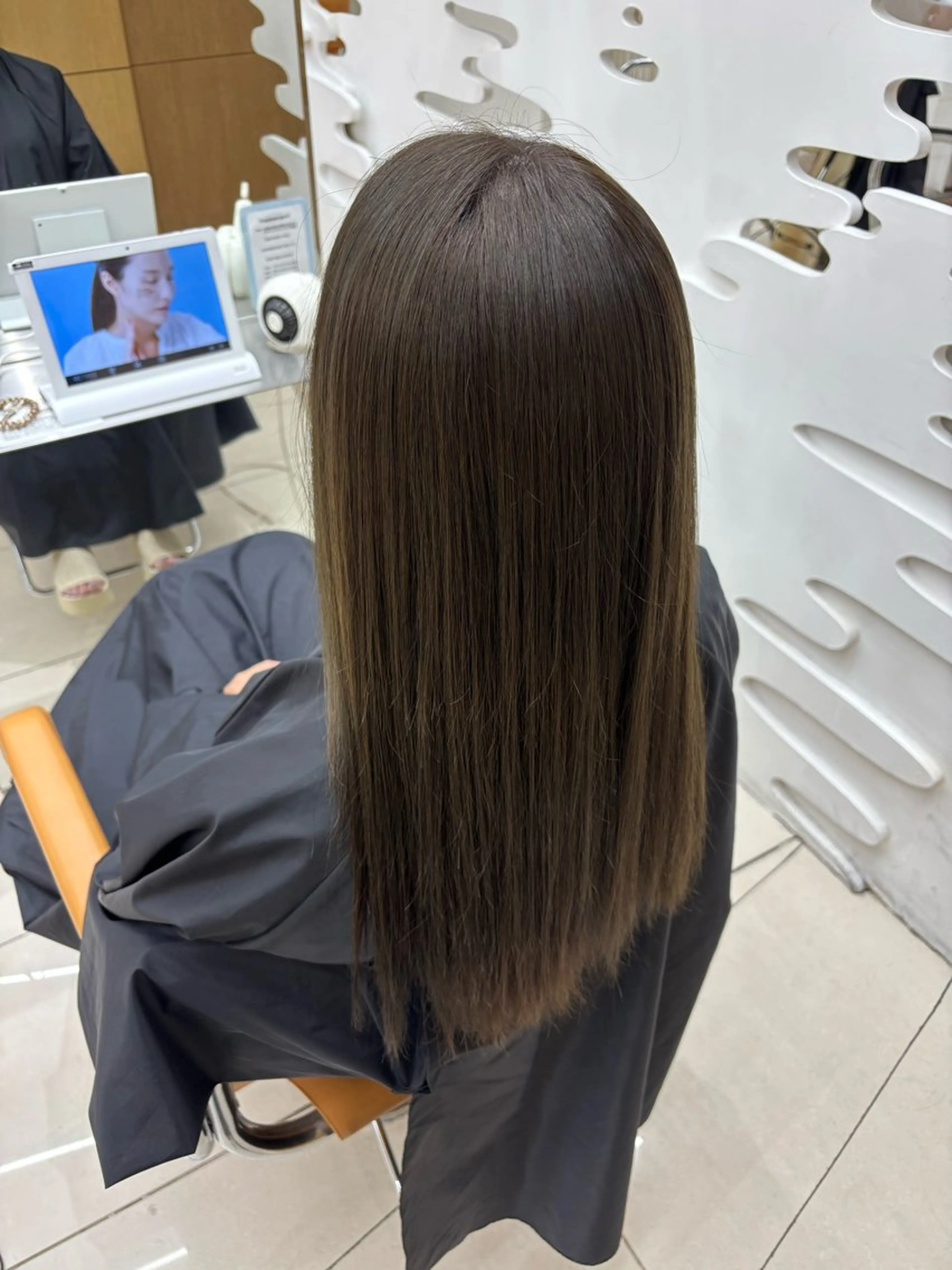 ロング カラー 髪質改善 カット ヘアカラー トリートメント 韓国／うる艶カラー 🐈‍⬛💗miyuのヘアスタイル