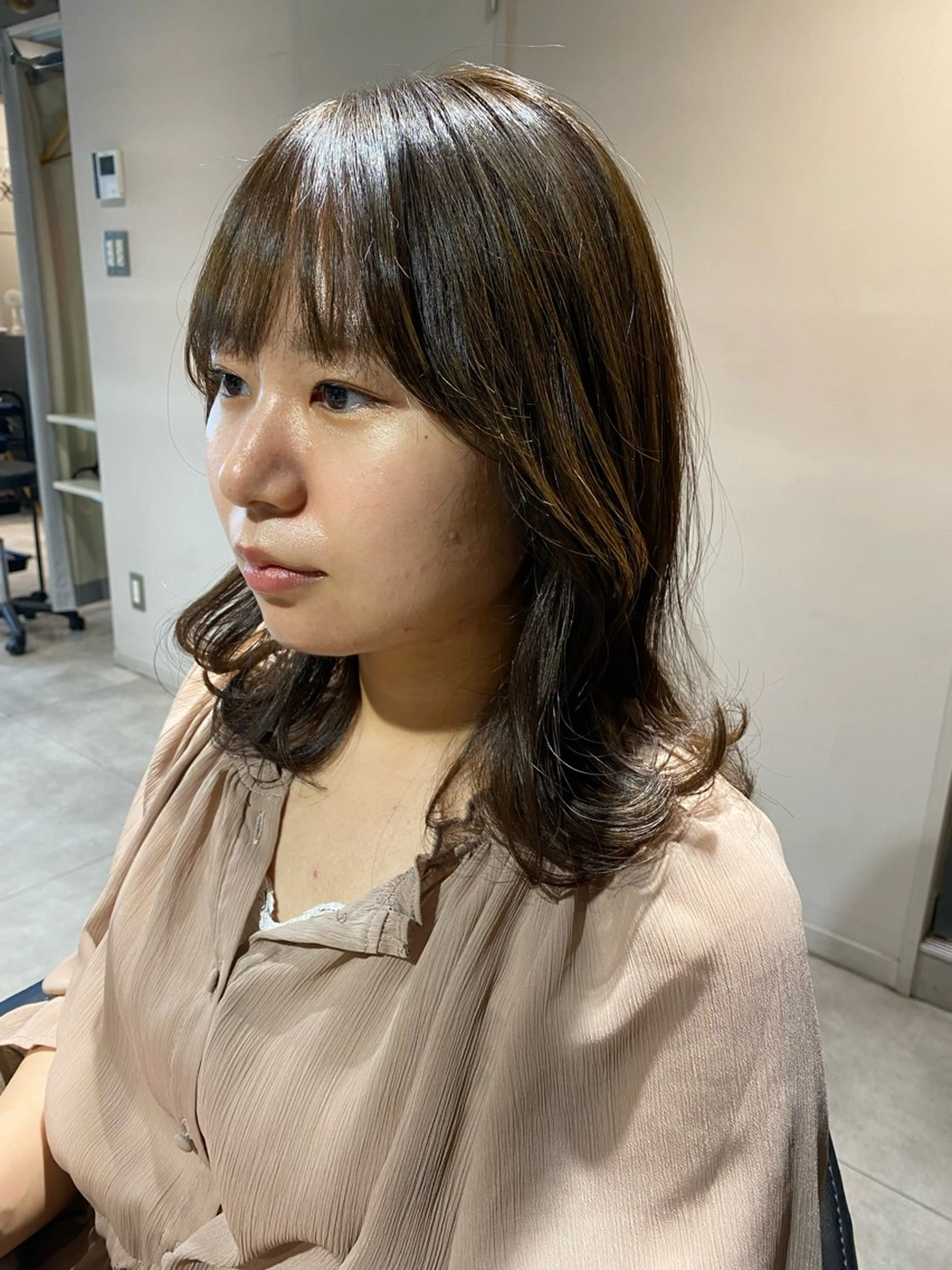 ミディアム カラー カット ヘアカラー トリートメント Dxxxx III所属・オシャレ女性目線の 大人メンズ❁⃘*.ﾟのヘアスタイル