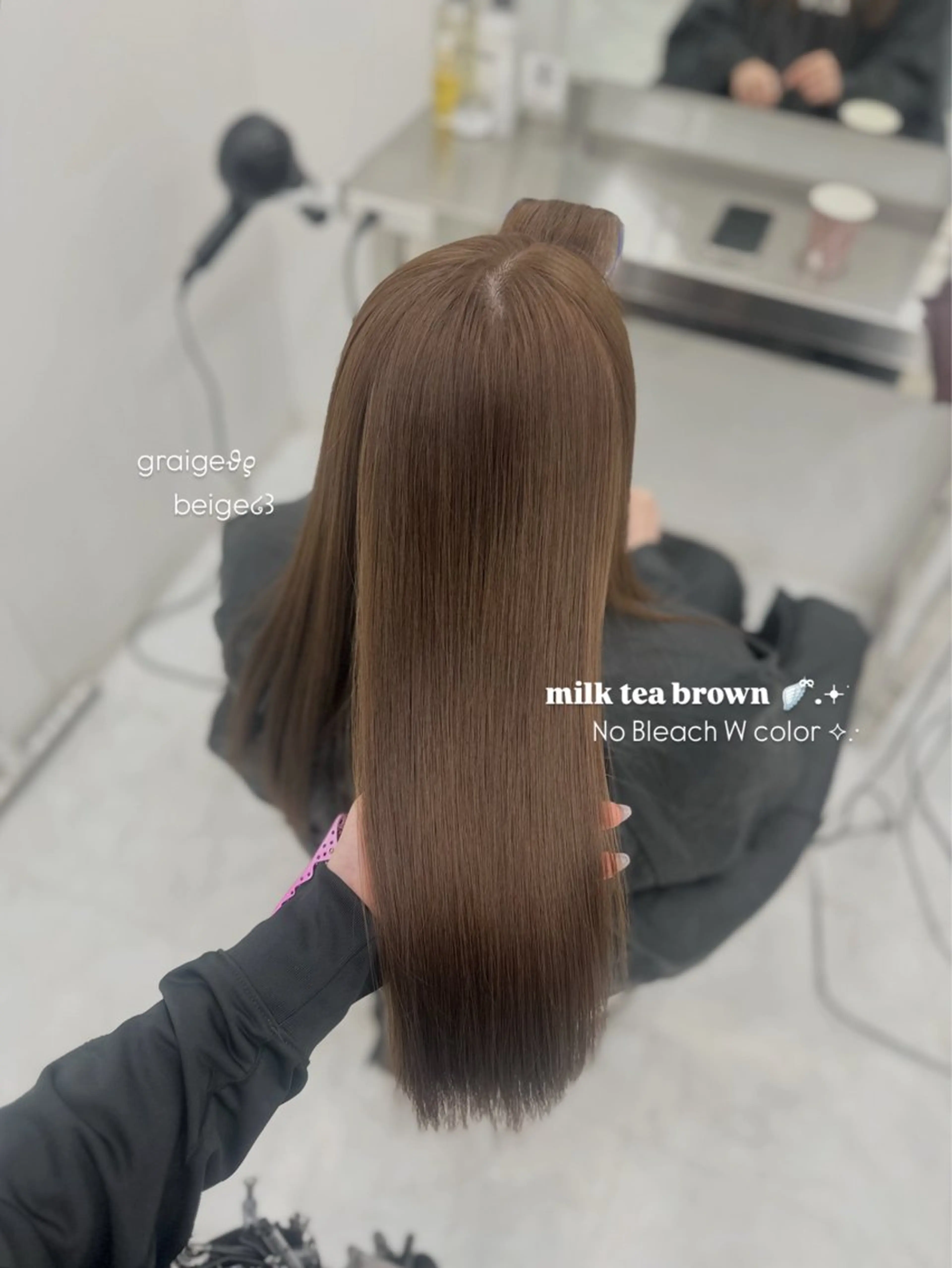 カラー カット ヘアカラー 透ける透明感カラー 🤍anju🪽ྀིのヘアスタイル