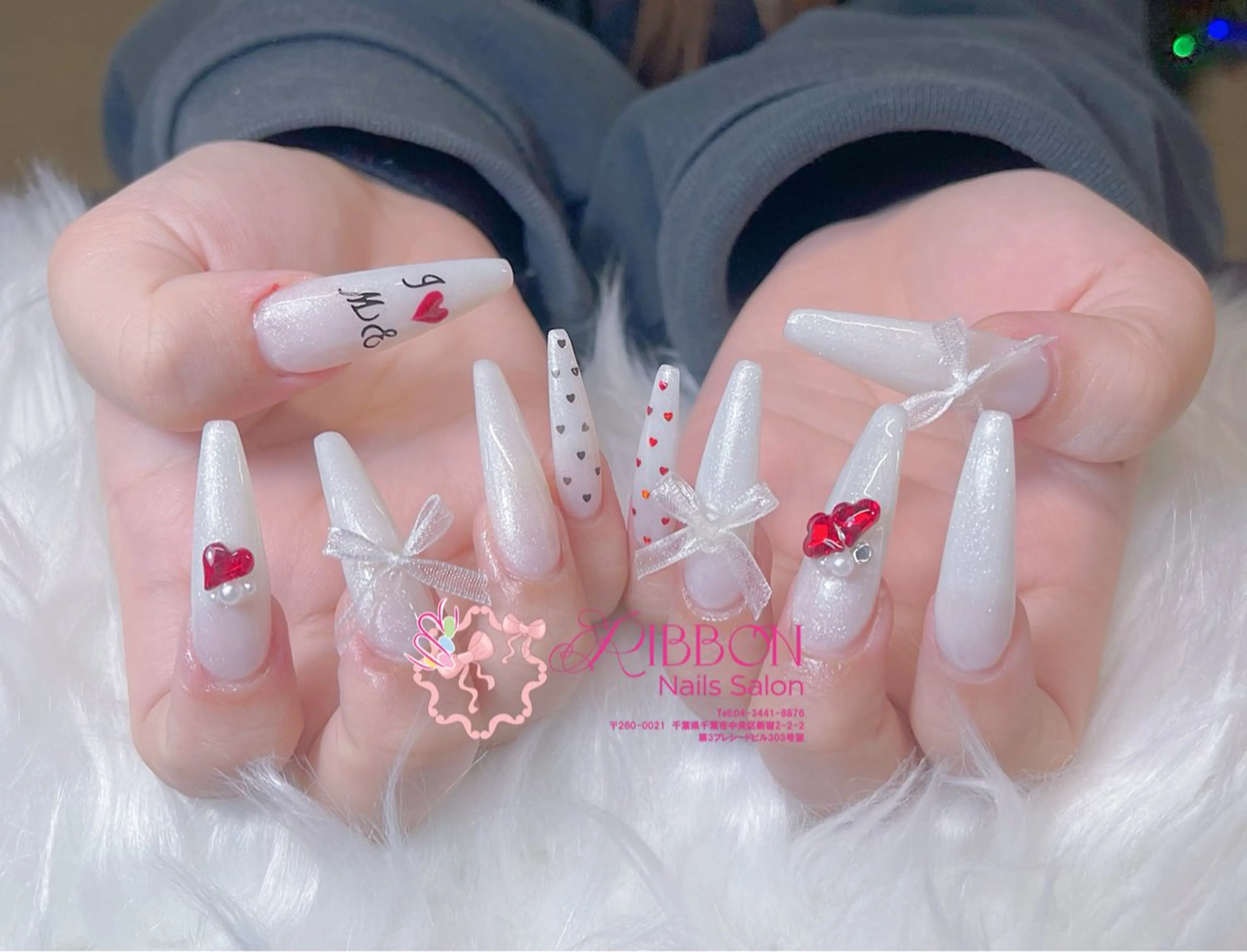 ネイル チークネイル フットネイル フレンチネイル グラデーション 韓国ネイル ハンドネイル Ribbonnail salonのネイルデザイン