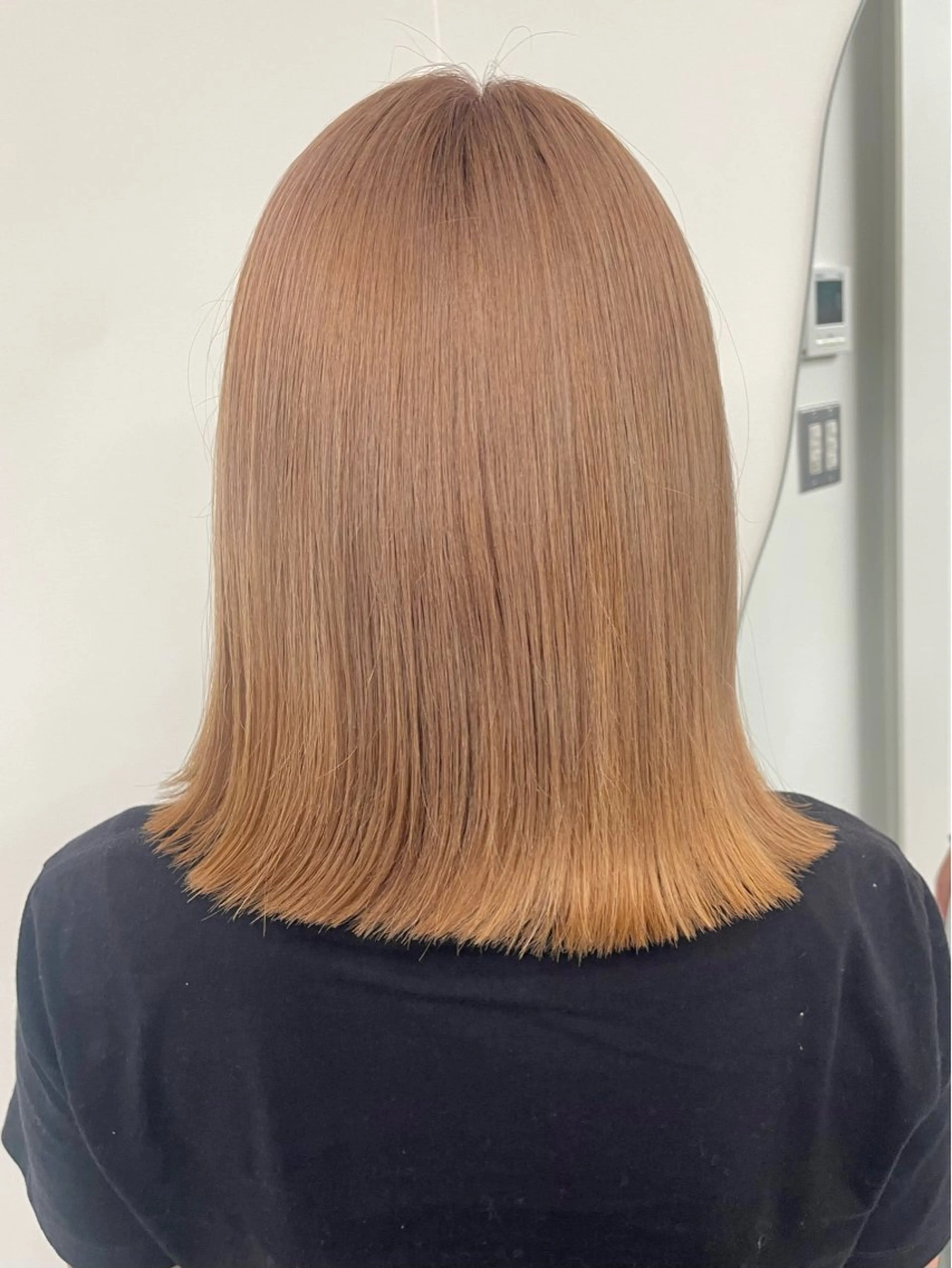 ミディアム カット ヘアカラー yukii しまむら のぞみのヘアスタイル