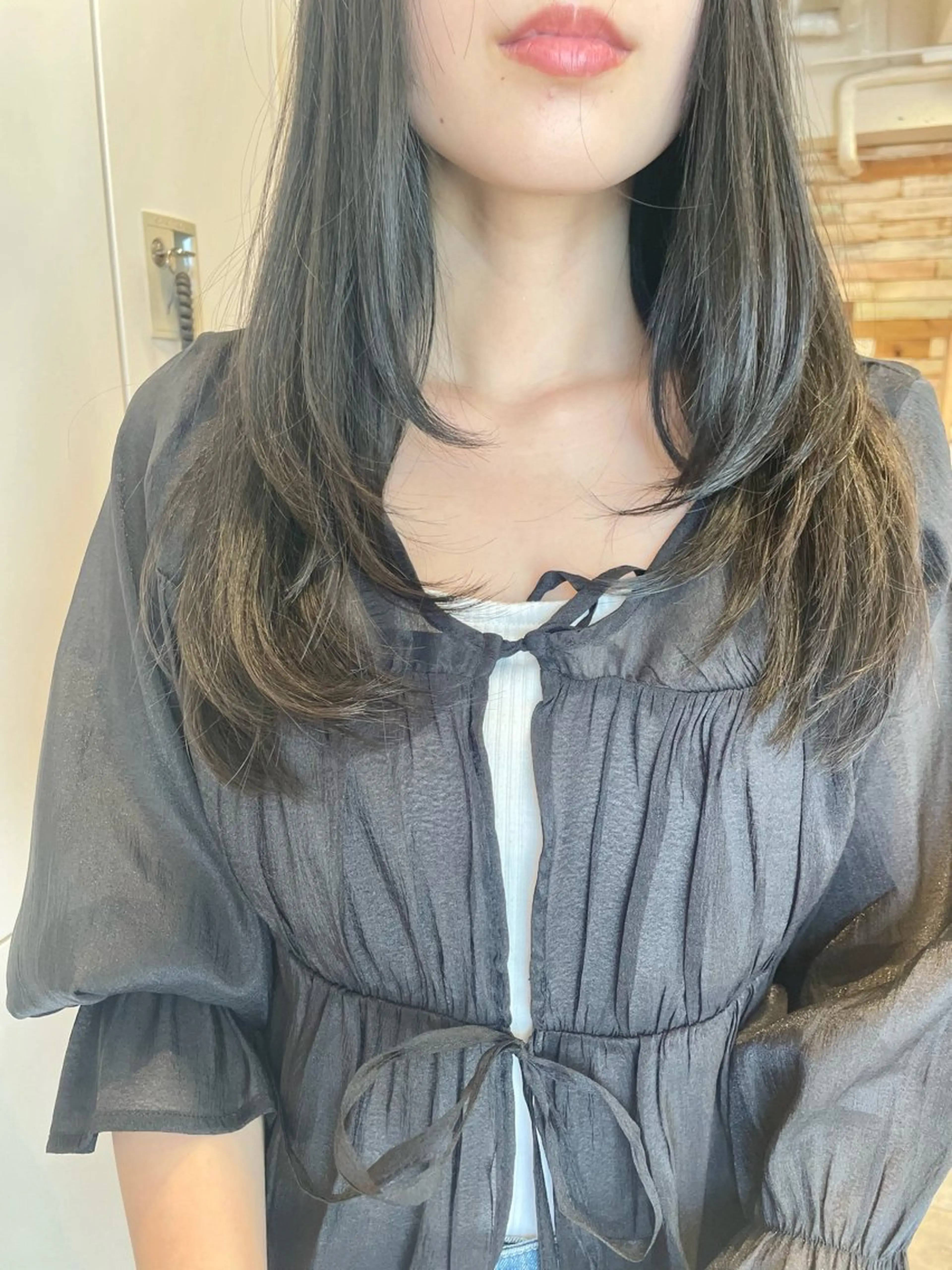 ロング カラー レイヤーカット カット ヘアカラー トリートメント ✨横須賀髪質改善✨️ 加藤 百音のヘアスタイル
