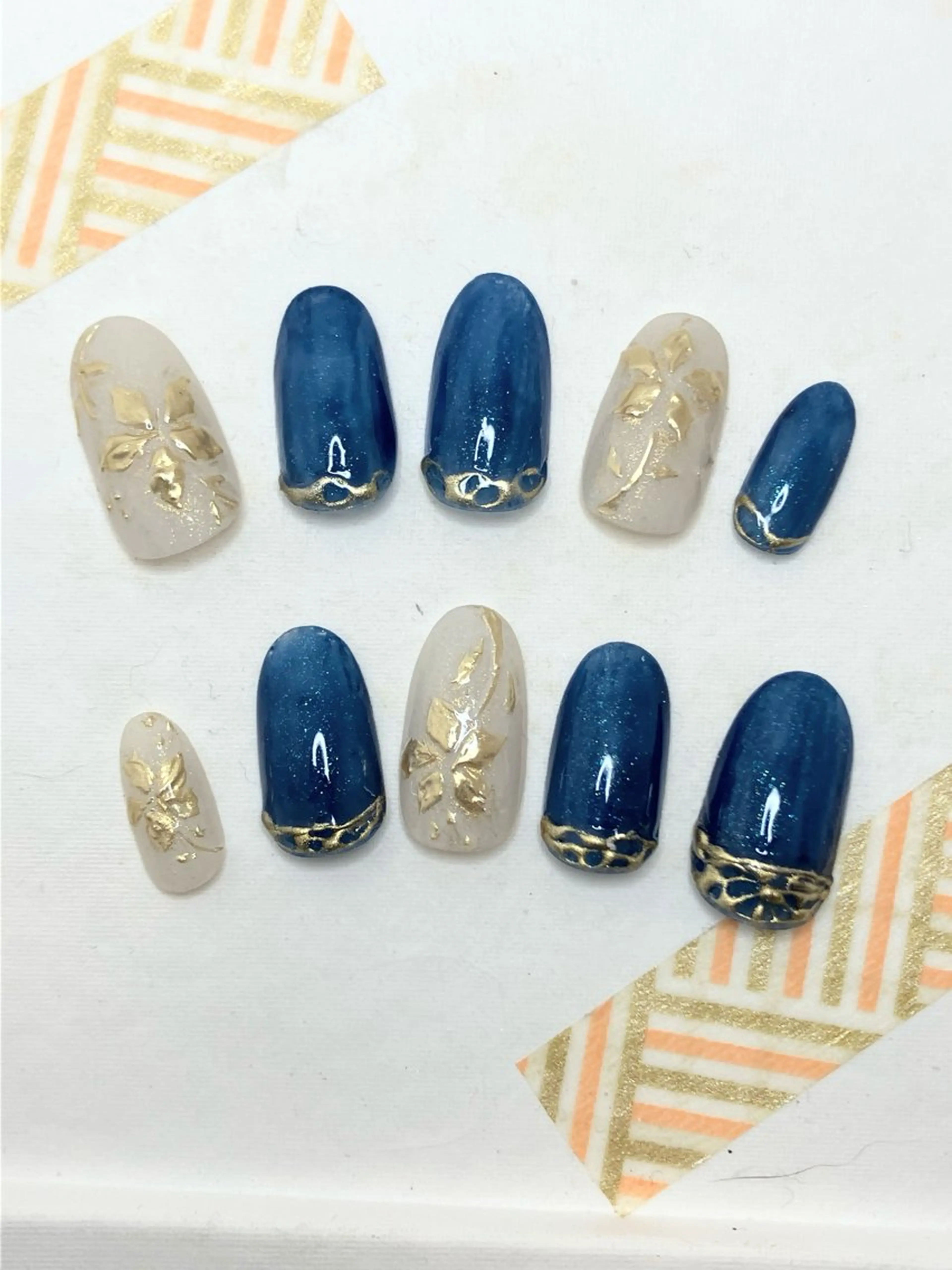 ネイル アートネイル ミラーネイル ハンドネイル 白川 舞のネイルデザイン