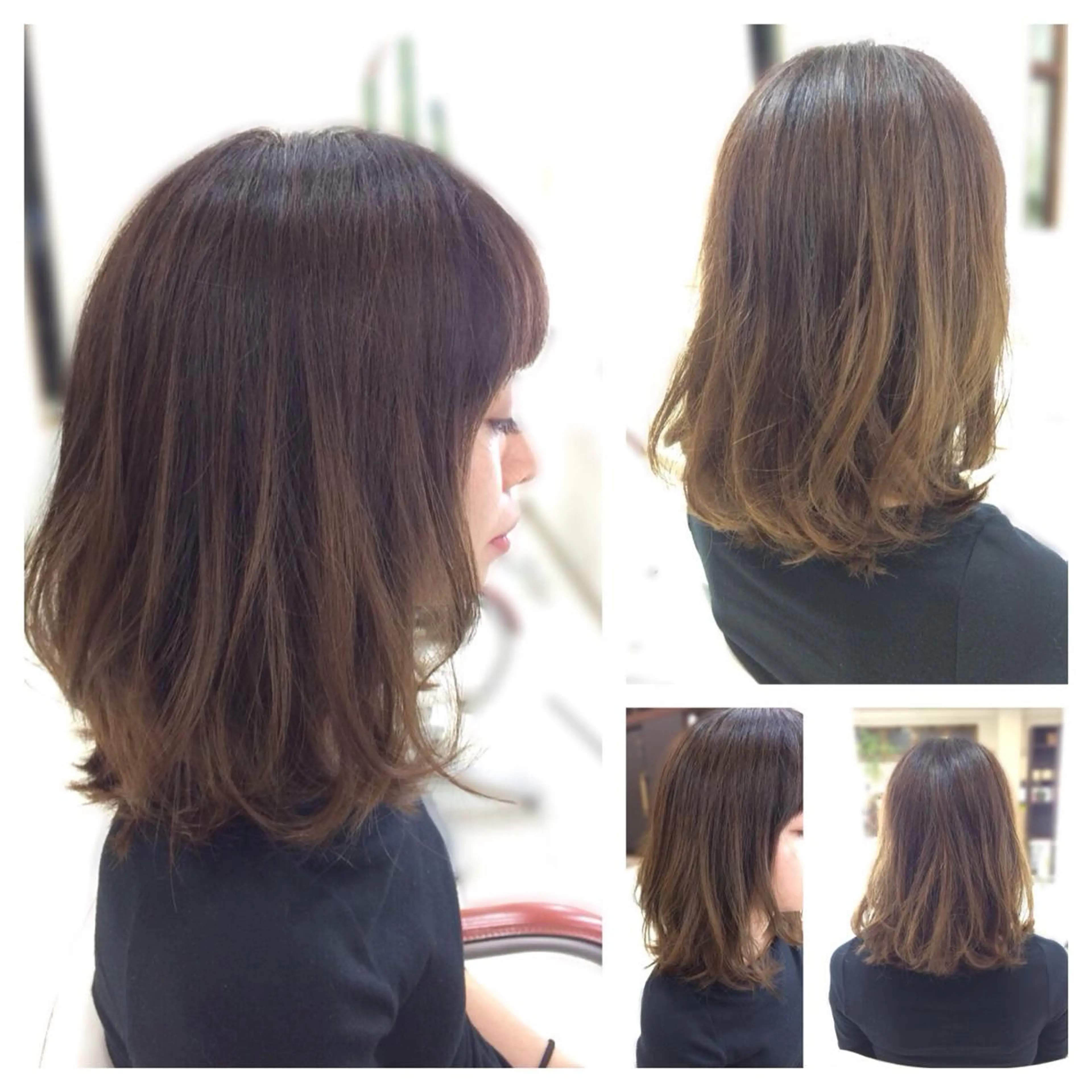 ミディアム いけだ ゆうのヘアスタイル