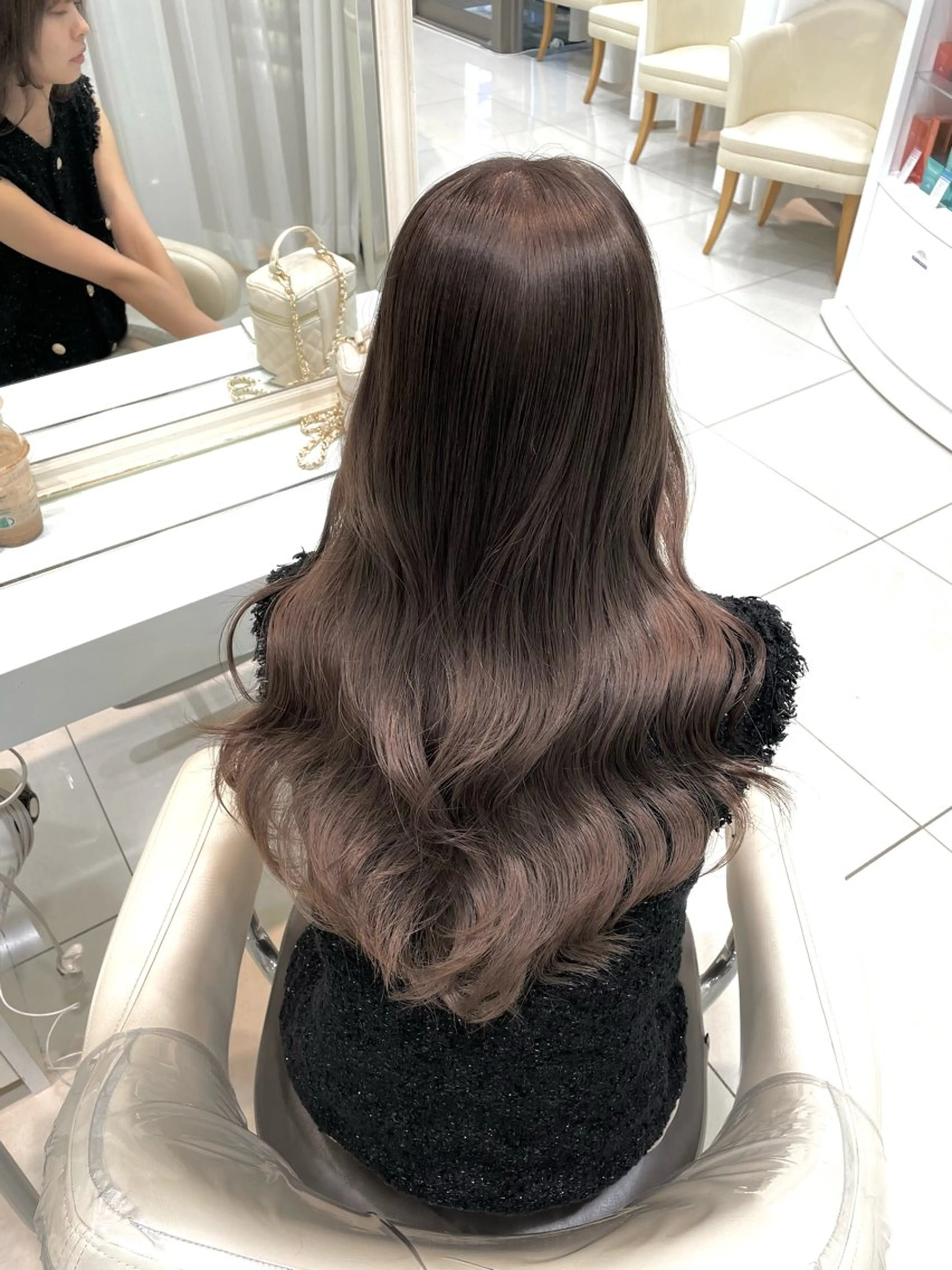 ロング 💗ブリーチなし 透け感💗徳井はやとのヘアスタイル