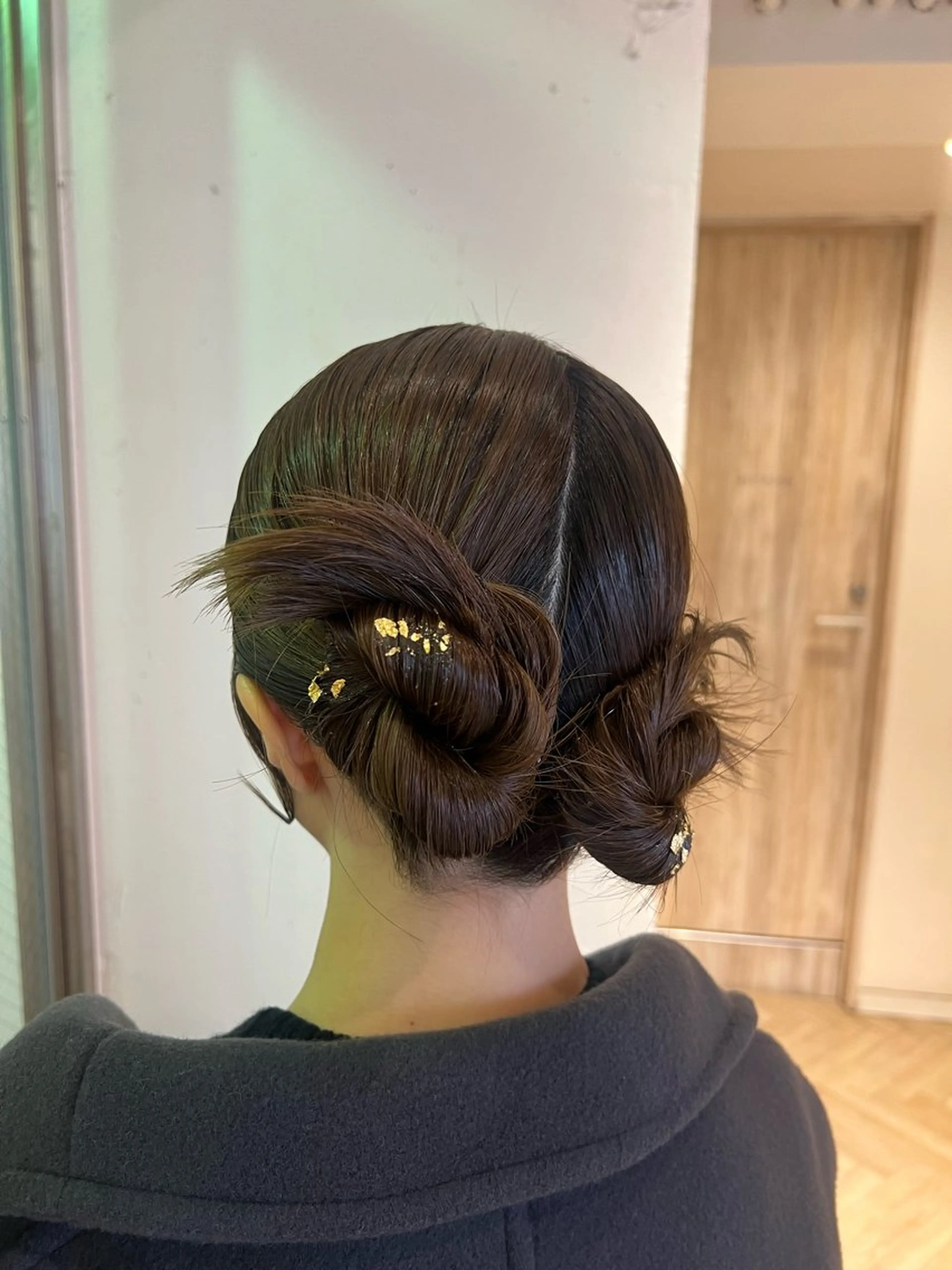 ミディアム ヘアアレンジ ヘアセット SALOWIN川崎WEST店所属・🌷川崎/アレンジ/ 暖色ボブ/コトネ🌷のヘアスタイル