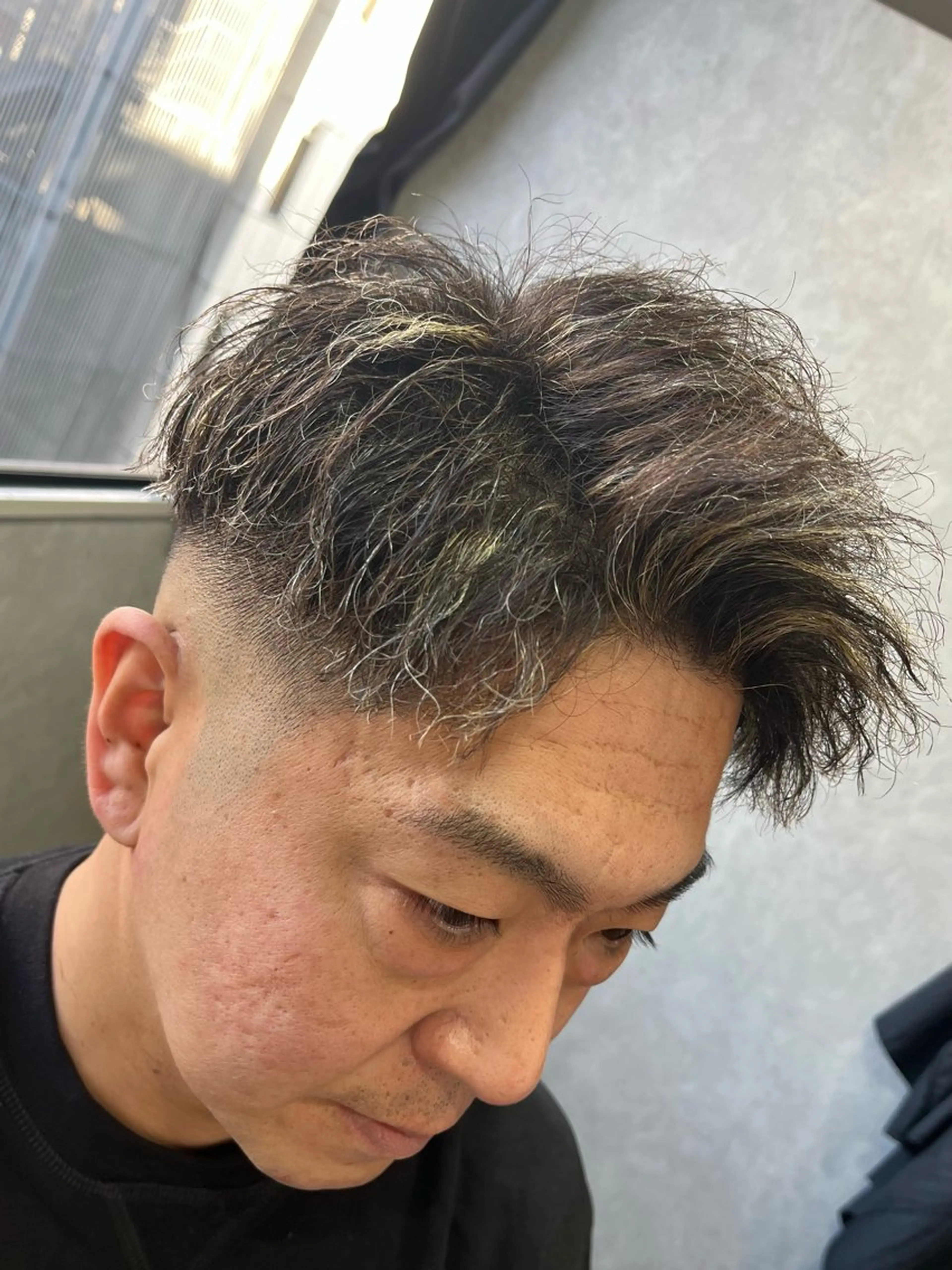 ミディアム CuMARi所属・予約の95%パーマ 🌈men's専門店のヘアスタイル