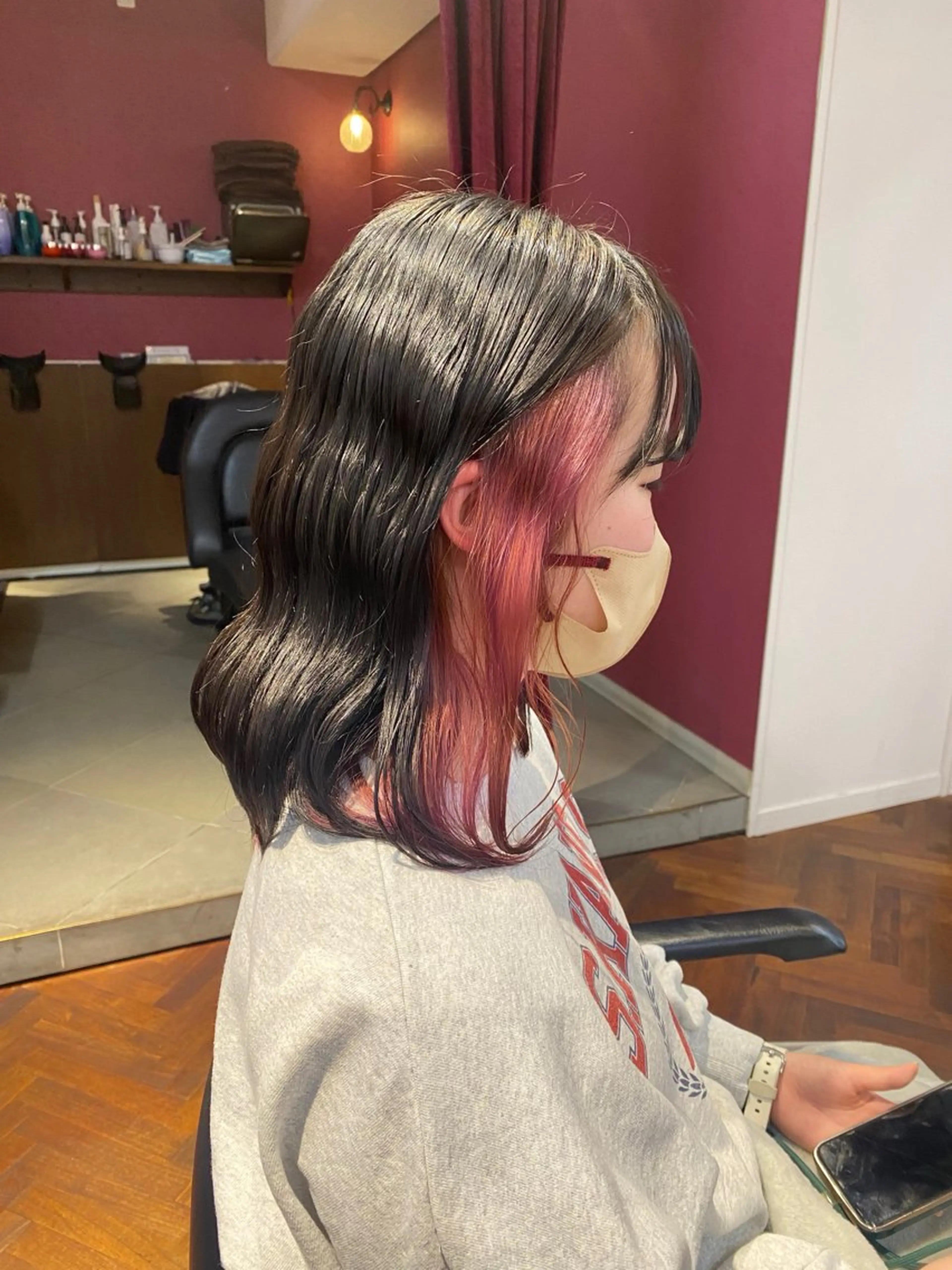 カラー conks所属・田中来夢 カットモデルのヘアスタイル