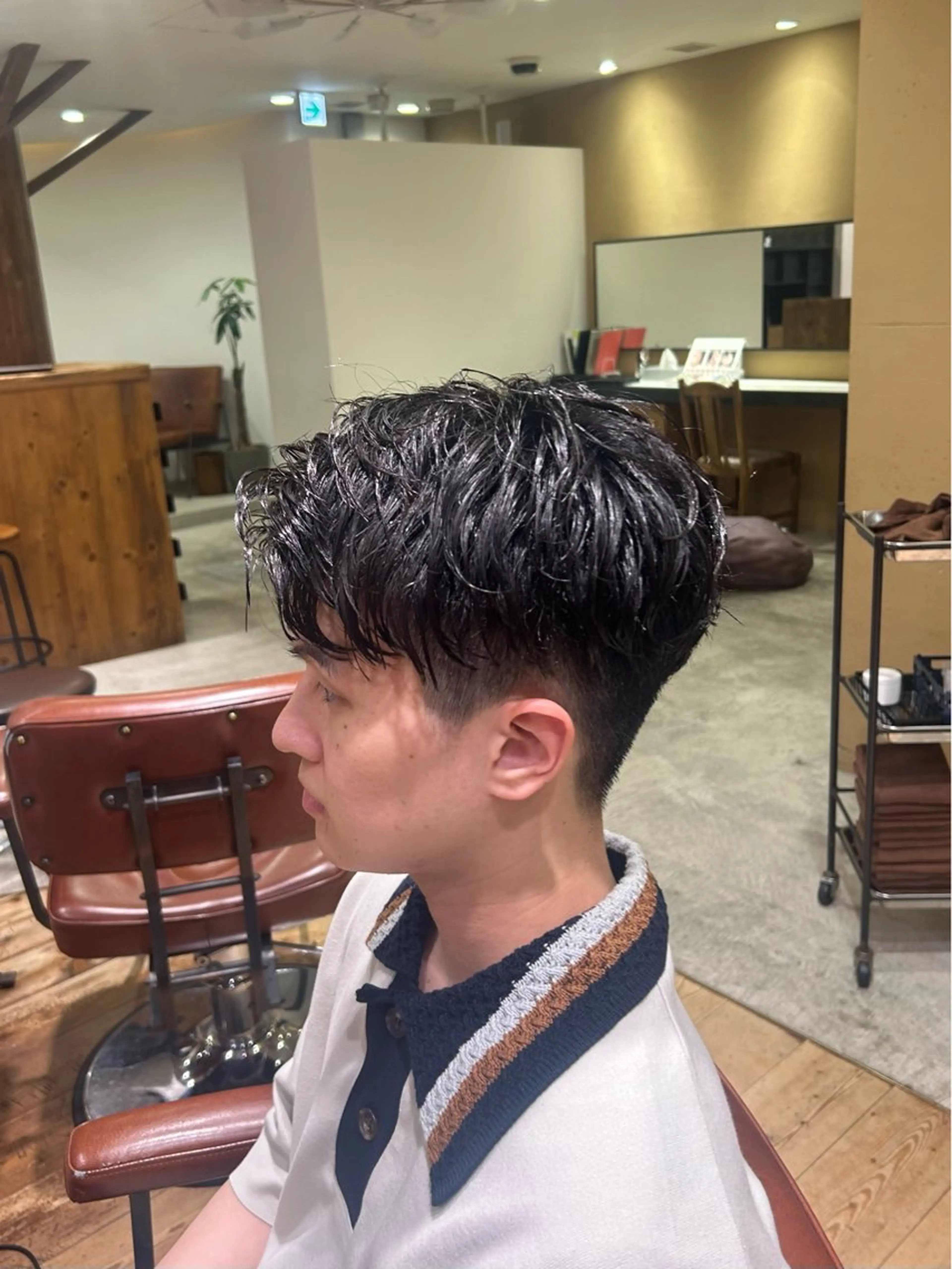 パーマ メンズ メンズパーマ ニュアンスパーマ カット パーマ Lumier de mashu所属・nana/ボブ/ レイヤーカットのヘアスタイル