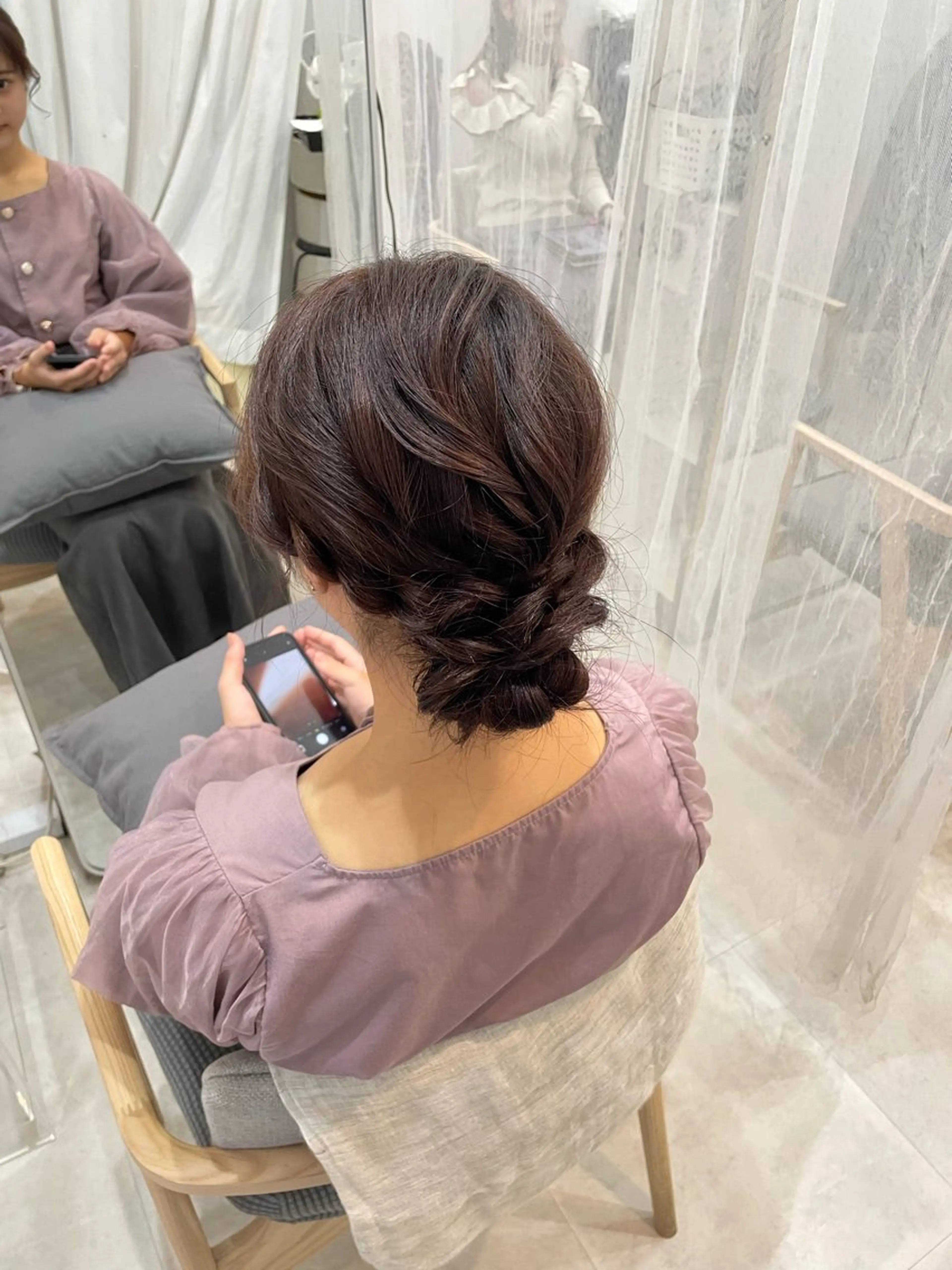 ミディアム ヘアアレンジ 藤掛 桜子のヘアスタイル