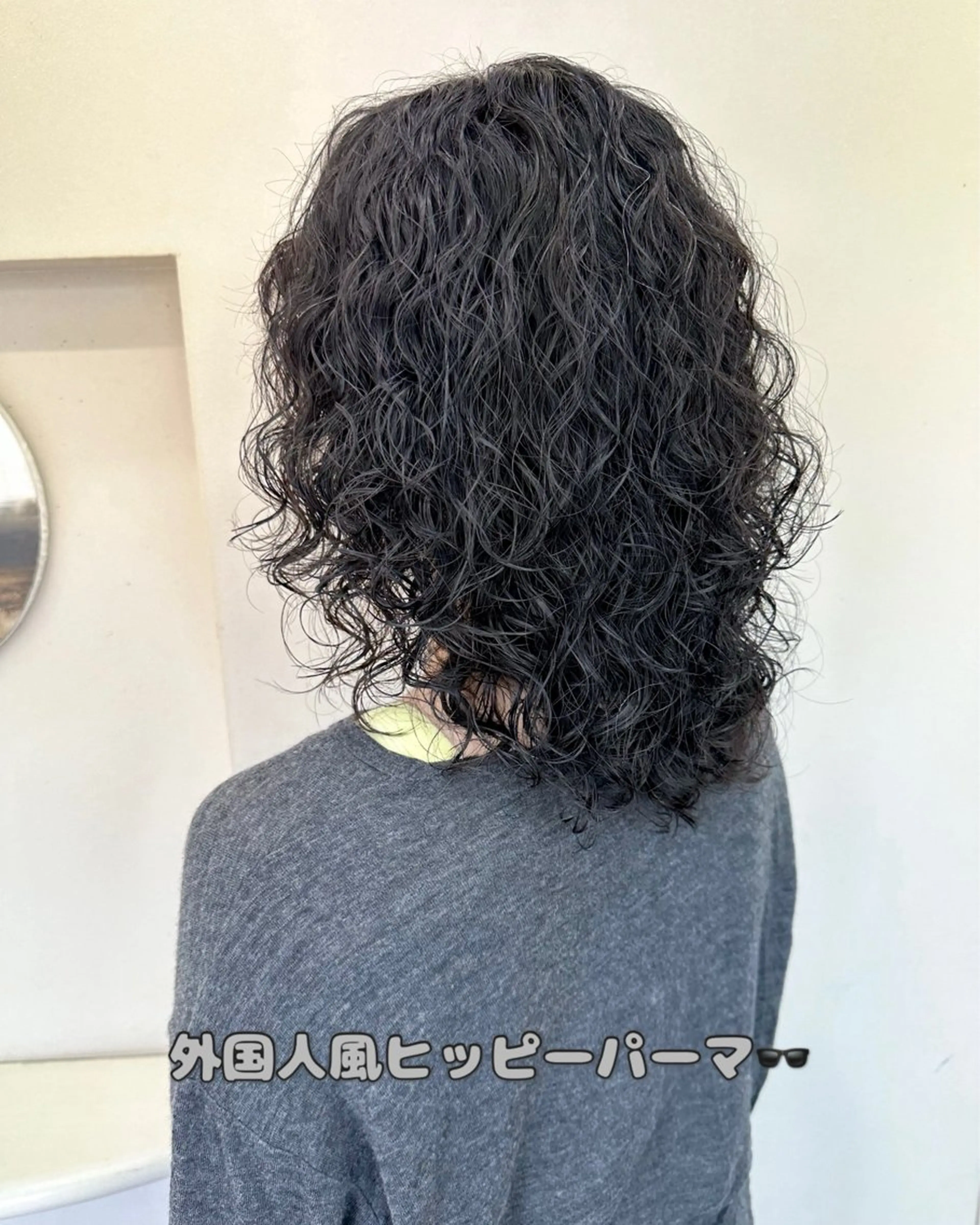 セミロング パーマ ビューティー　クララ所属・🌈miu miu hair✂️💕のヘアスタイル