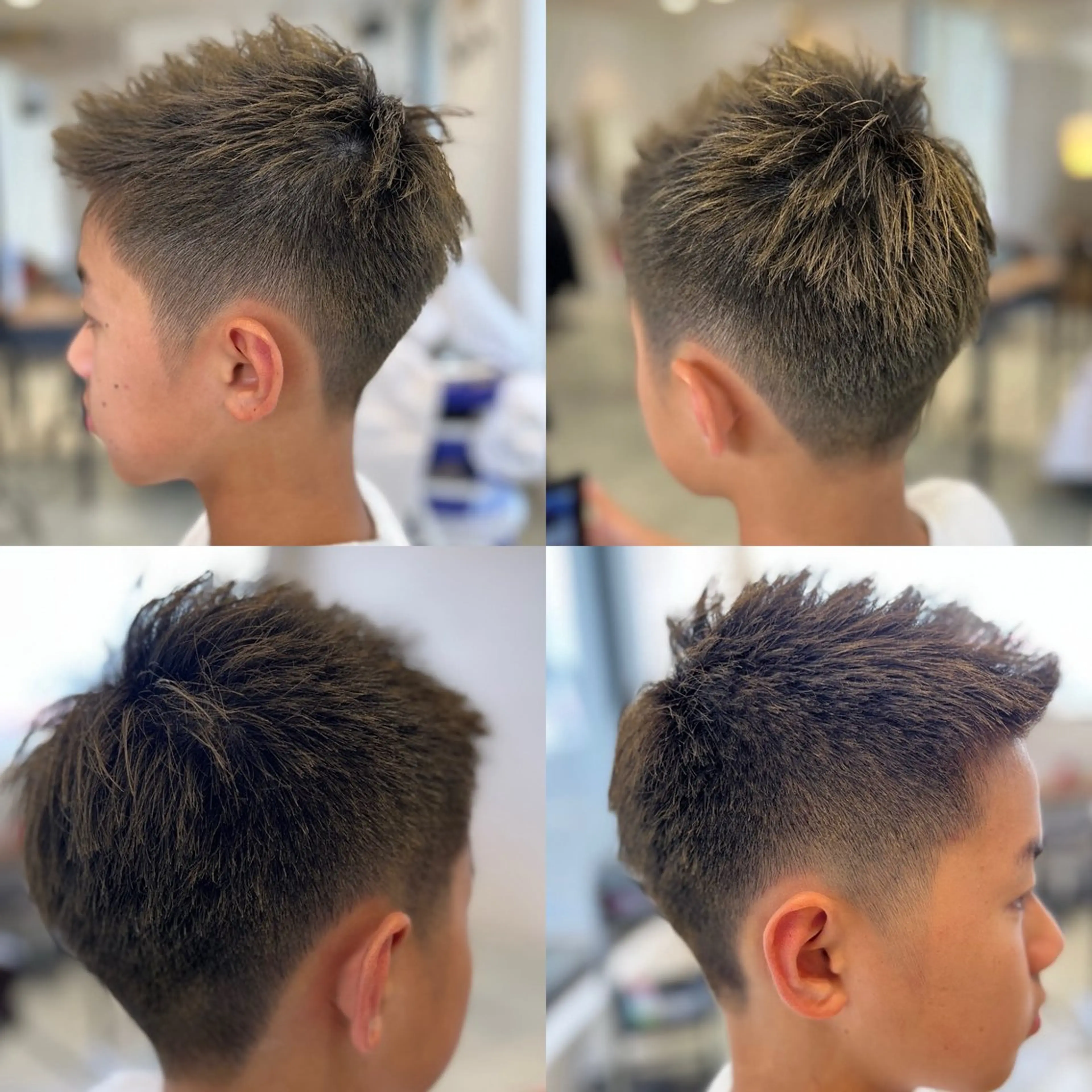 ショート メンズ キッズ 刈り上げ Aile所属・酸性ストレート／カラ ー/山下高明のヘアスタイル