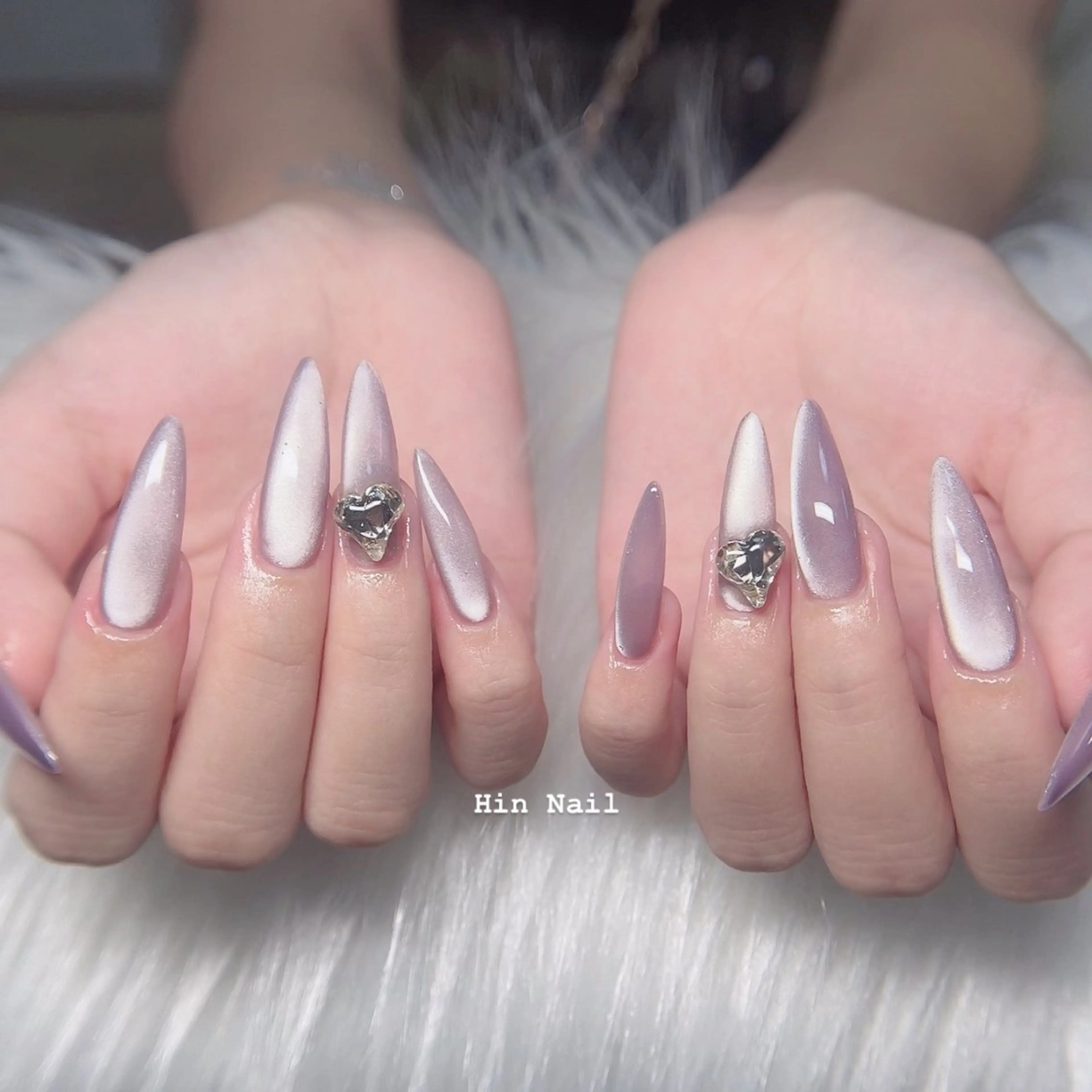 ネイル ハート ハンドネイル HIN NAILのネイルデザイン
