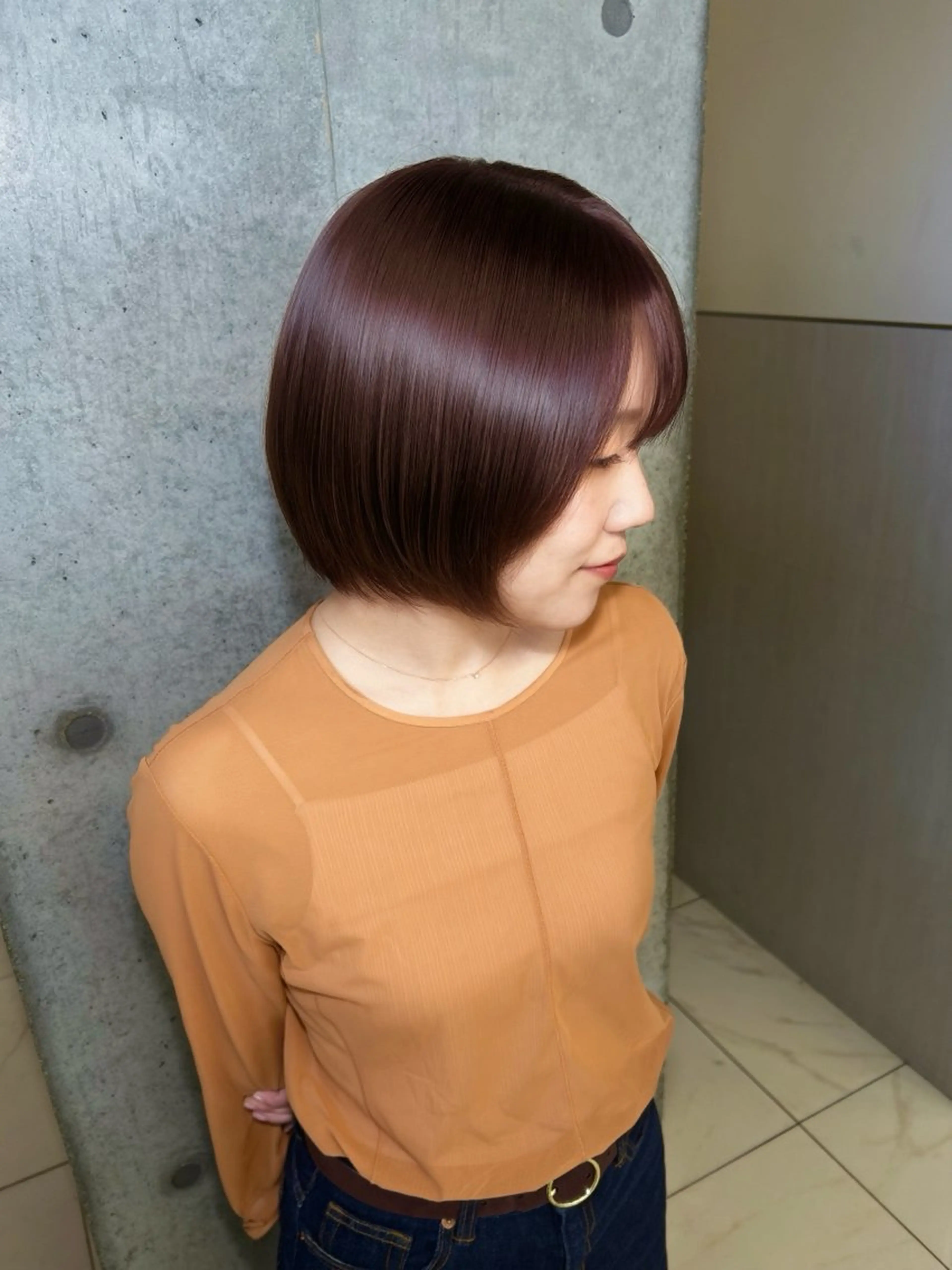 カラー ブラウンカラー ヘアカラー ️🩵akari🩵 ハイトーン/レイヤーのヘアスタイル