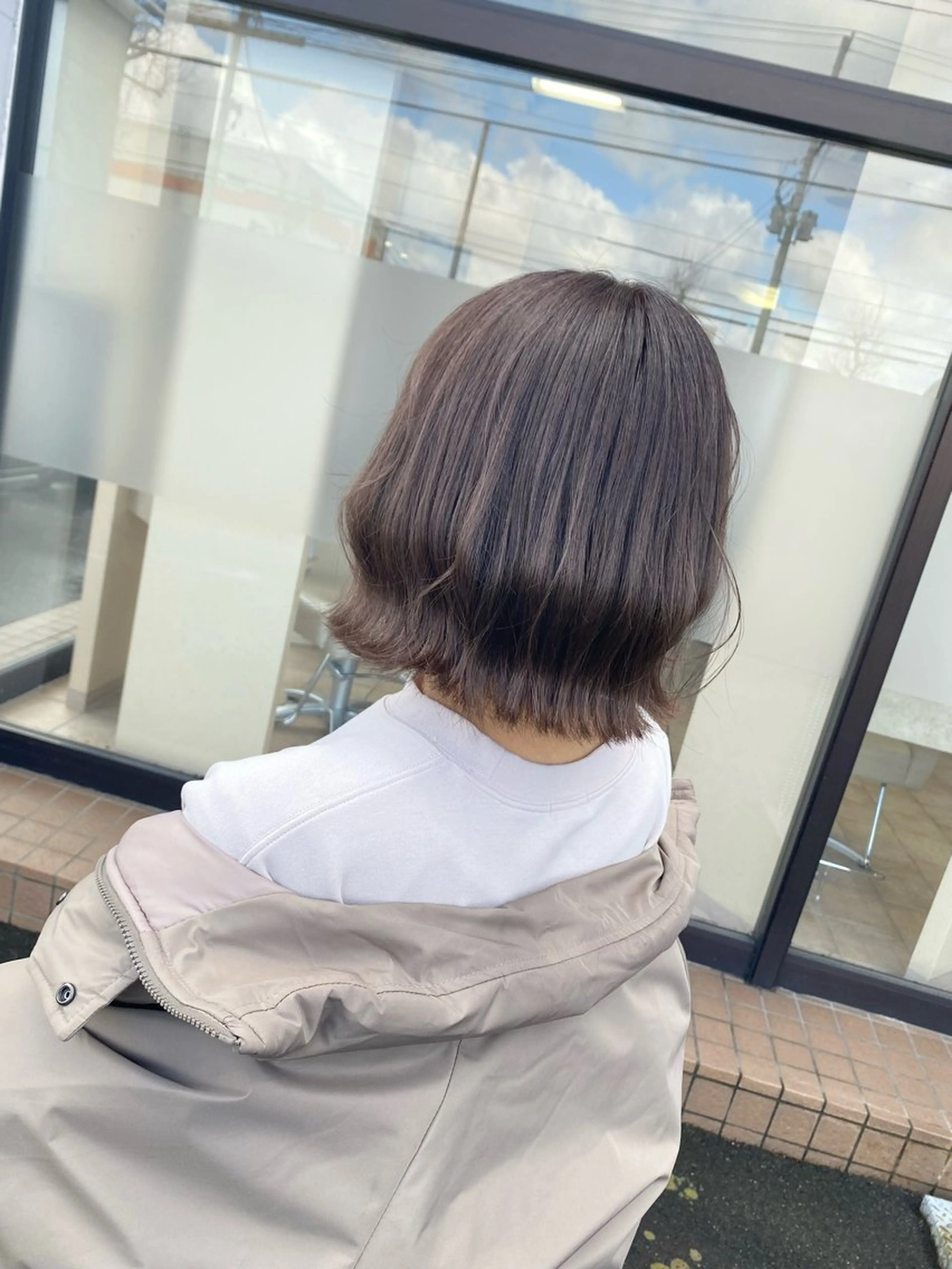 ミディアム ボブ カット ヘアカラー トリートメント 🇰🇷韓国風顔周り NANAMI🇰🇷のヘアスタイル