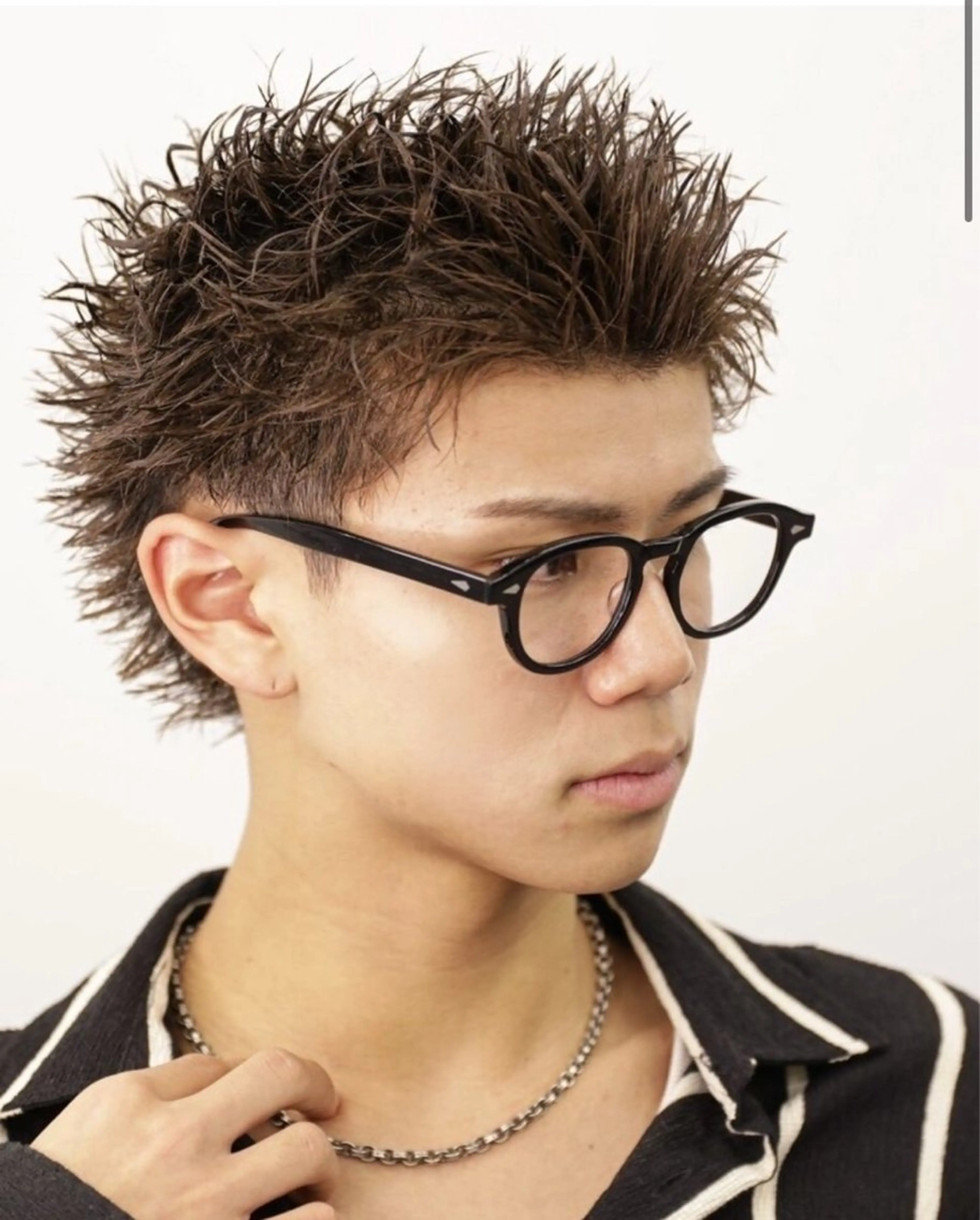 ショート メンズ メンズパーマ スパイキーショート メンズウルフカット 似合わせカット ショートヘア カット ヘアセット ACES所属・メンズパーマ職人/ モテ髪/たくみのヘアスタイル
