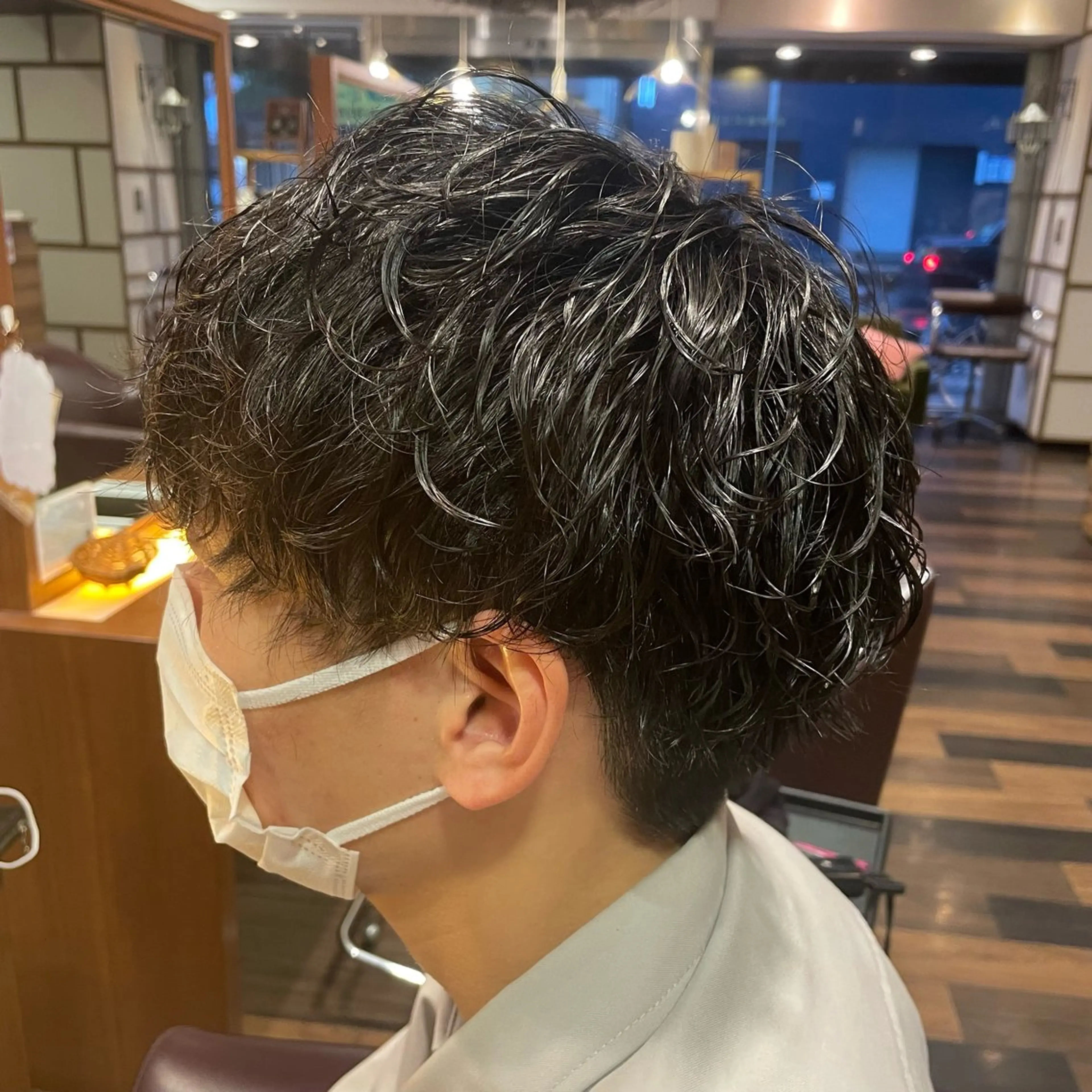 パーマ メンズ メンズパーマ ツイストスパイラルパーマ スパイラルパーマ ふるはし みなのヘアスタイル