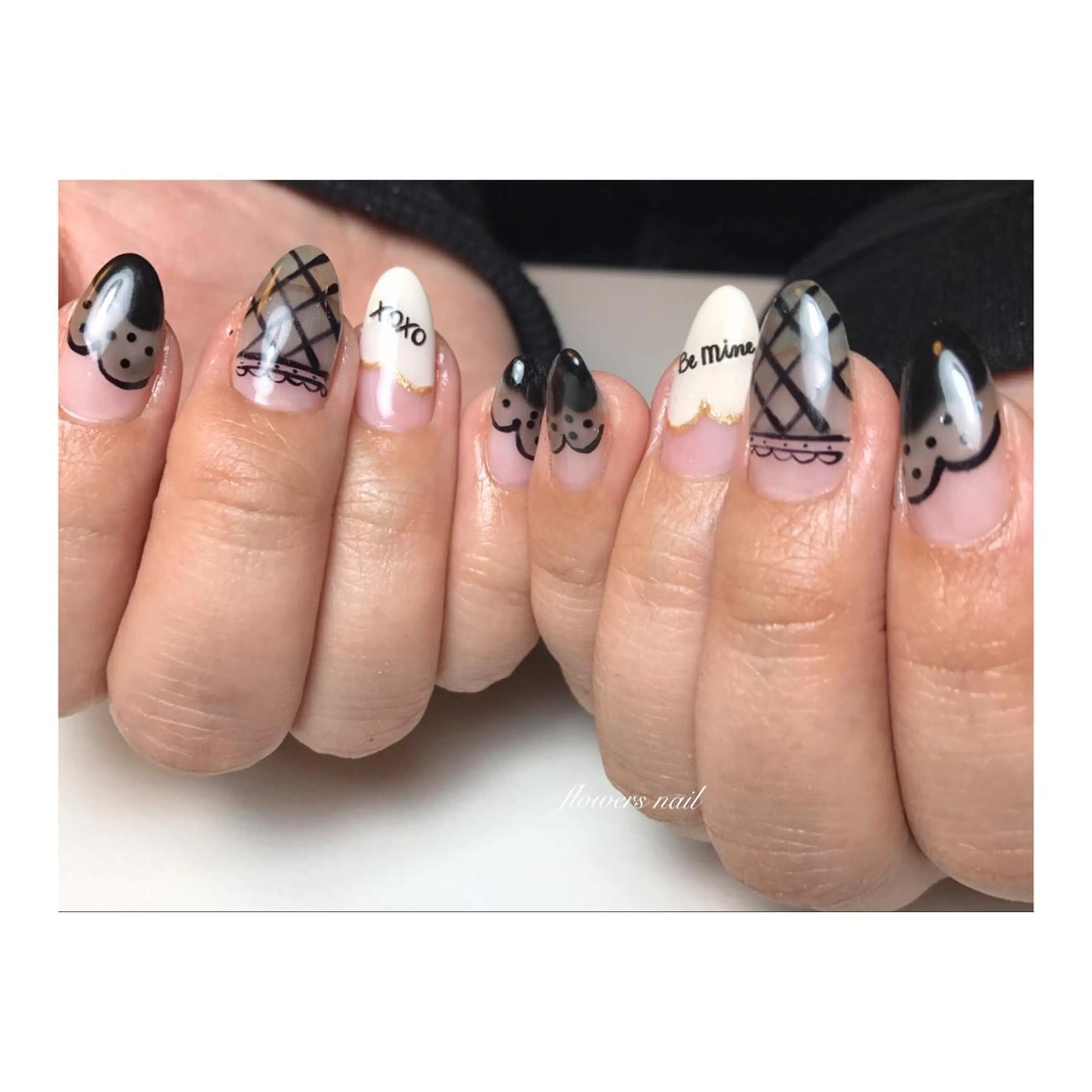 ネイル レース flowers nailのネイルデザイン