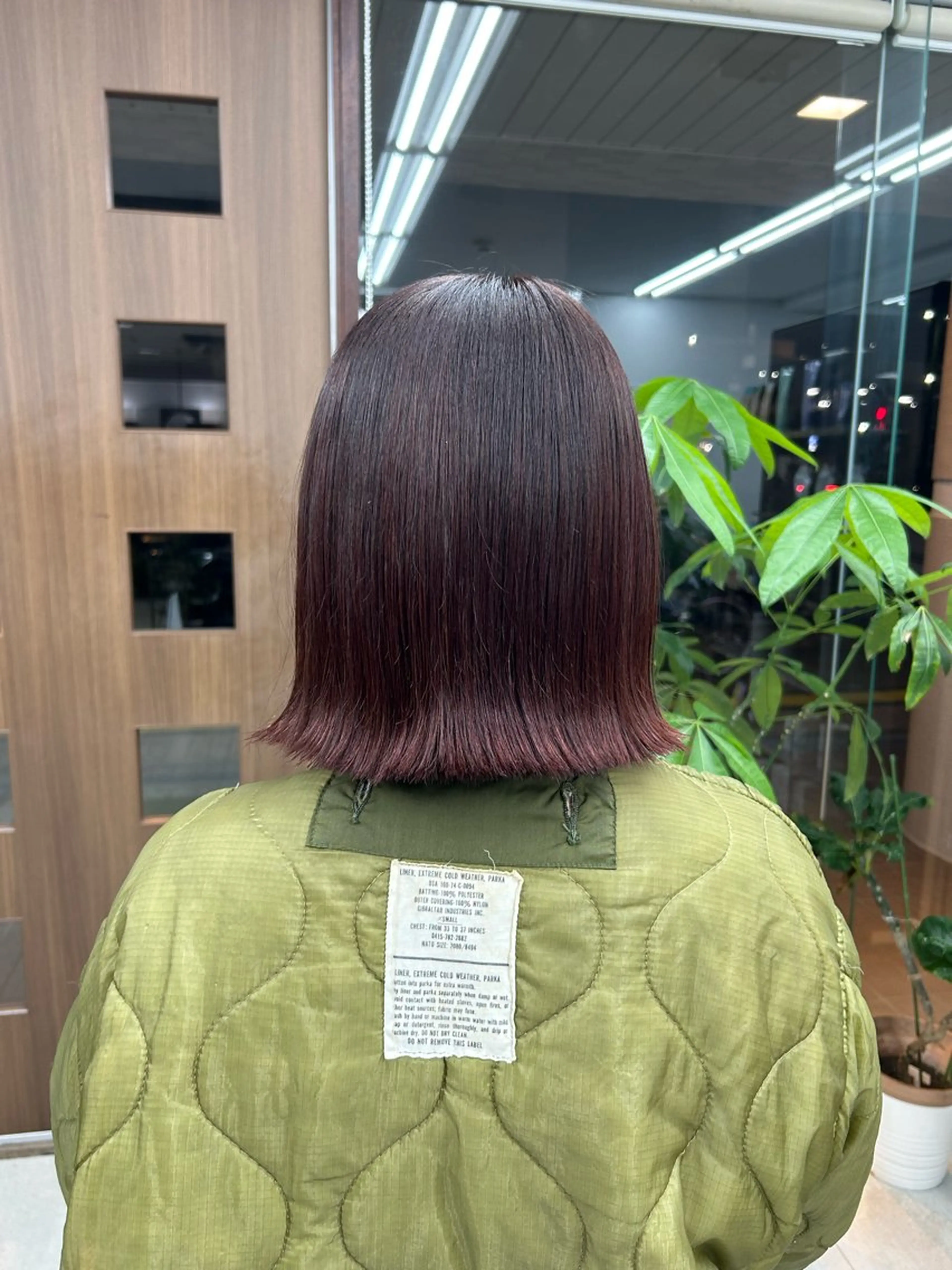 カラー ボルドーカラー ヘアカラー ハラダ マヤのヘアスタイル