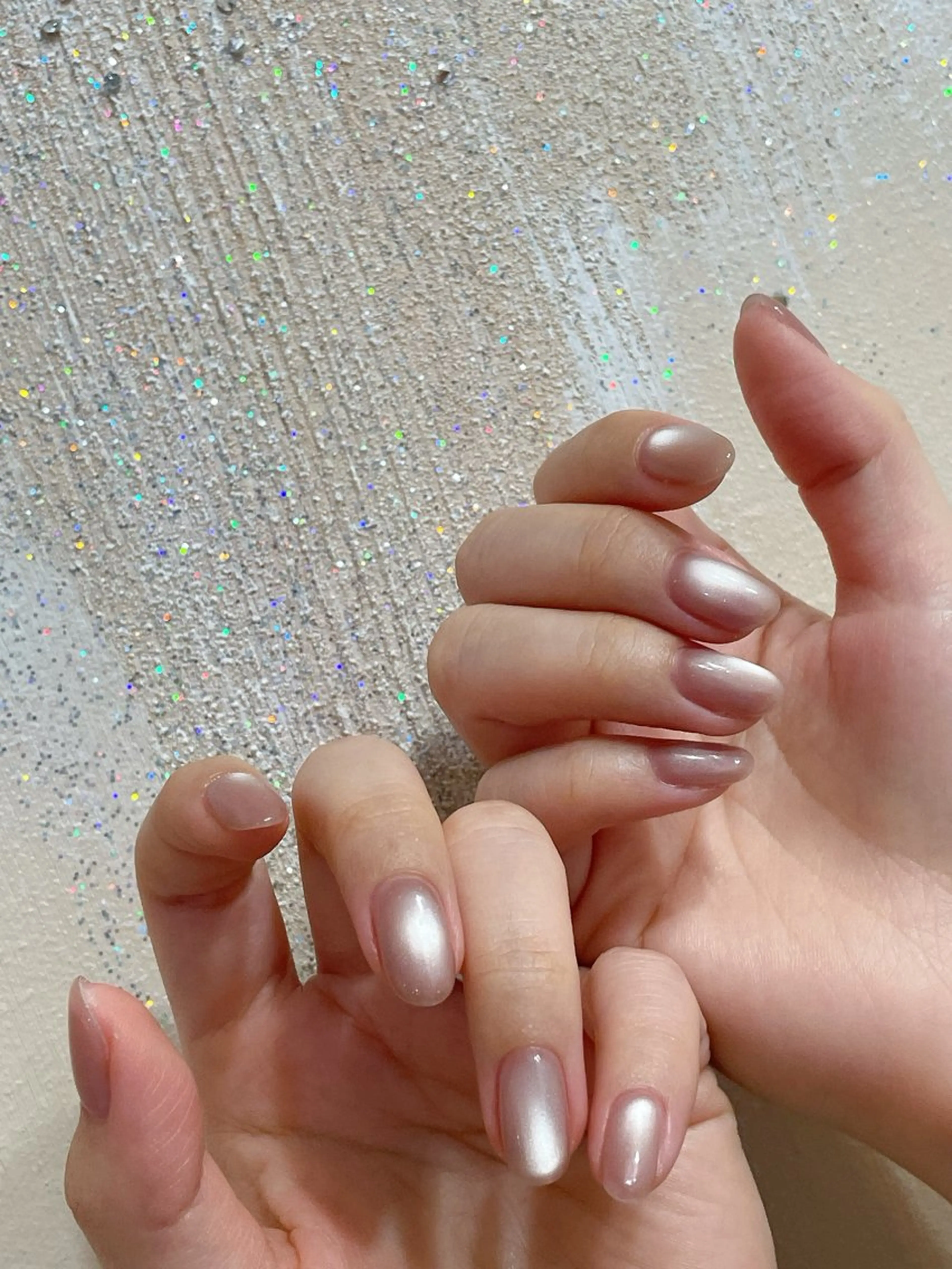 ネイル オーロラネイル フットネイル フレンチネイル ジェルネイル マグネットネイル ハンドネイル Mogu nail 二子玉川のネイルデザイン