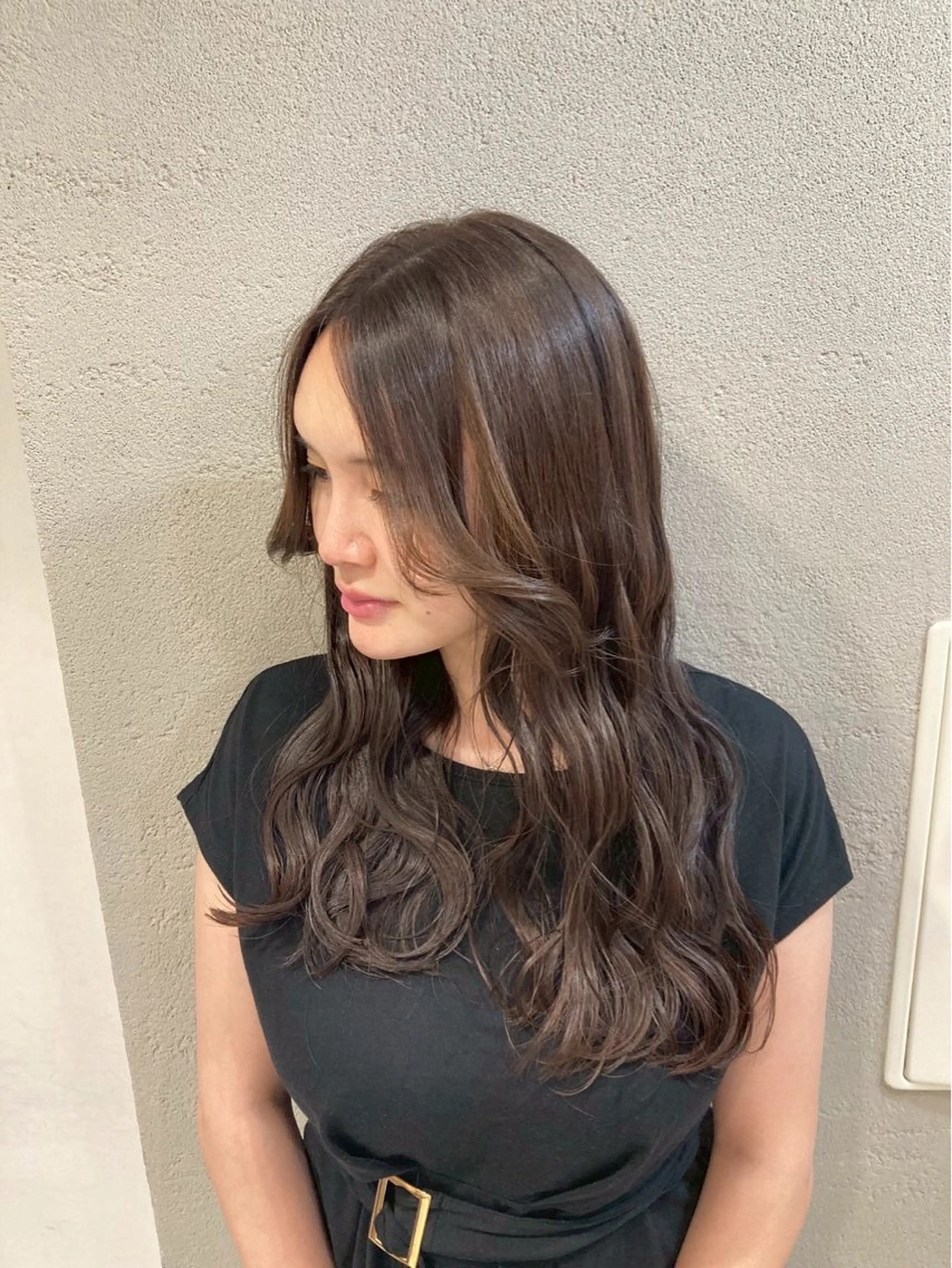 ロング カラー ヘアアレンジ 透明感カラー shizuki🌙 /ヘアカラーのヘアスタイル