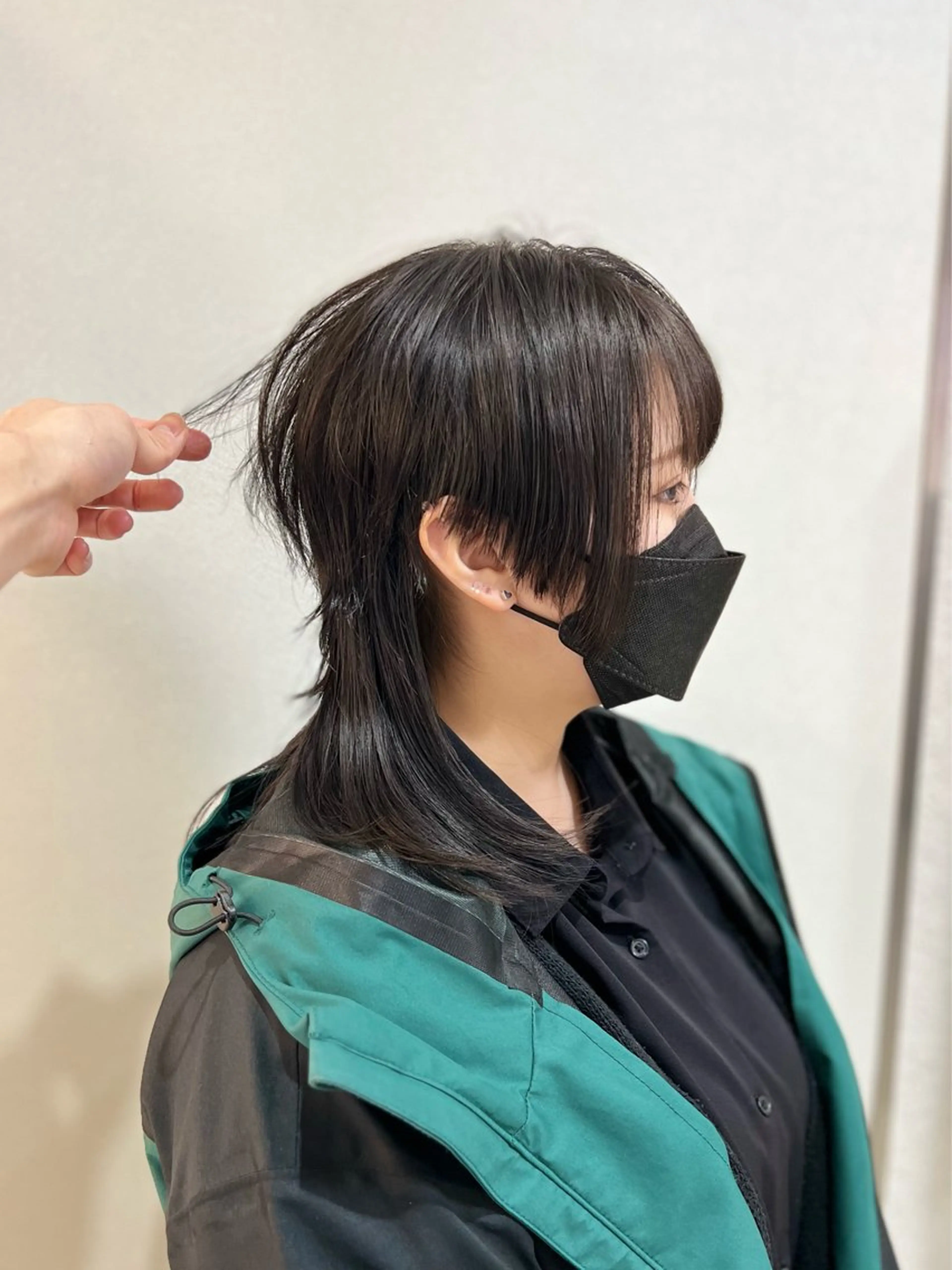 ミディアム カット トリートメント レイヤー・ウルフ🐺 小顔レイヤー松山直史のヘアスタイル