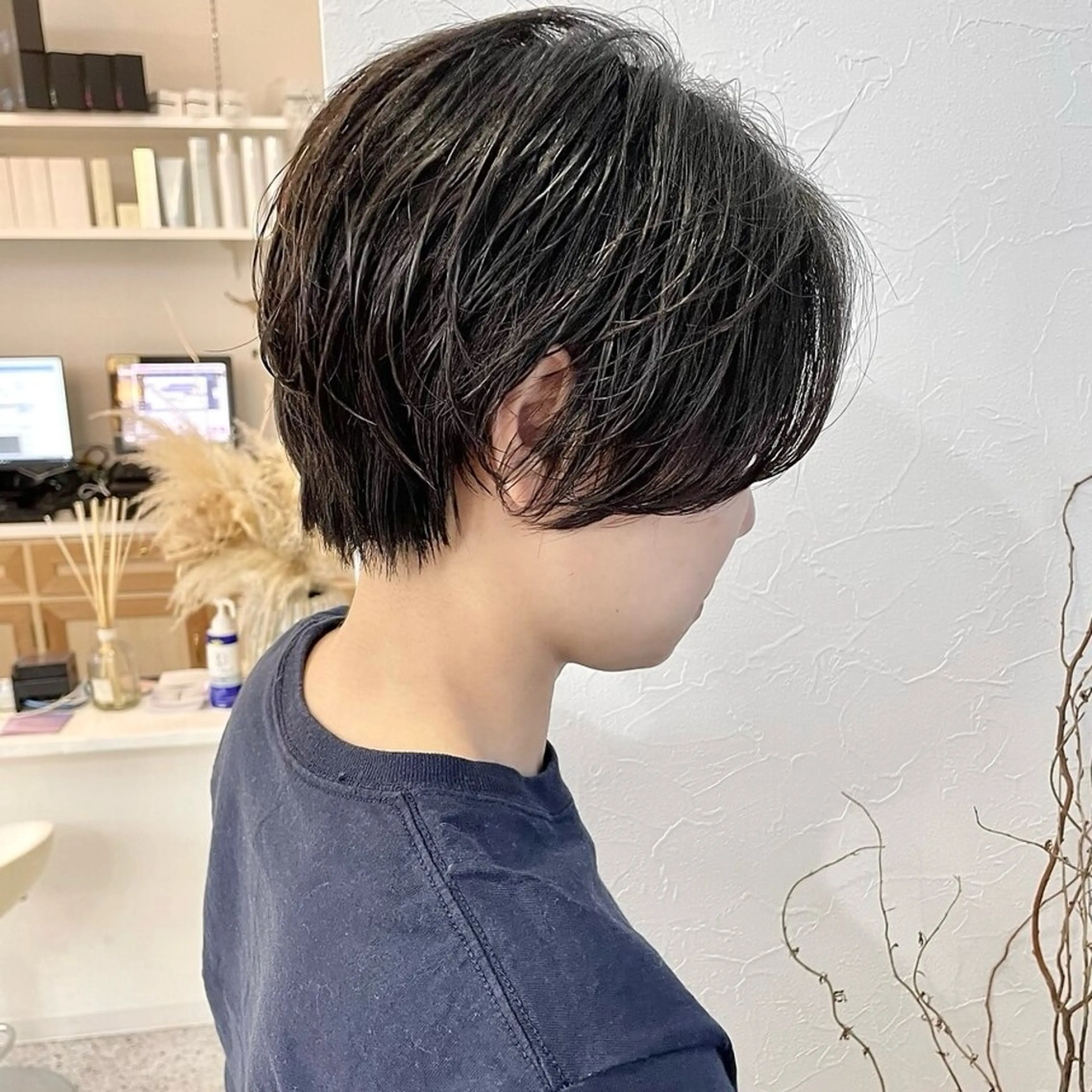 ショート ショートヘア カット パーマ YUKO/ 似合わせ韓国風パーマのヘアスタイル