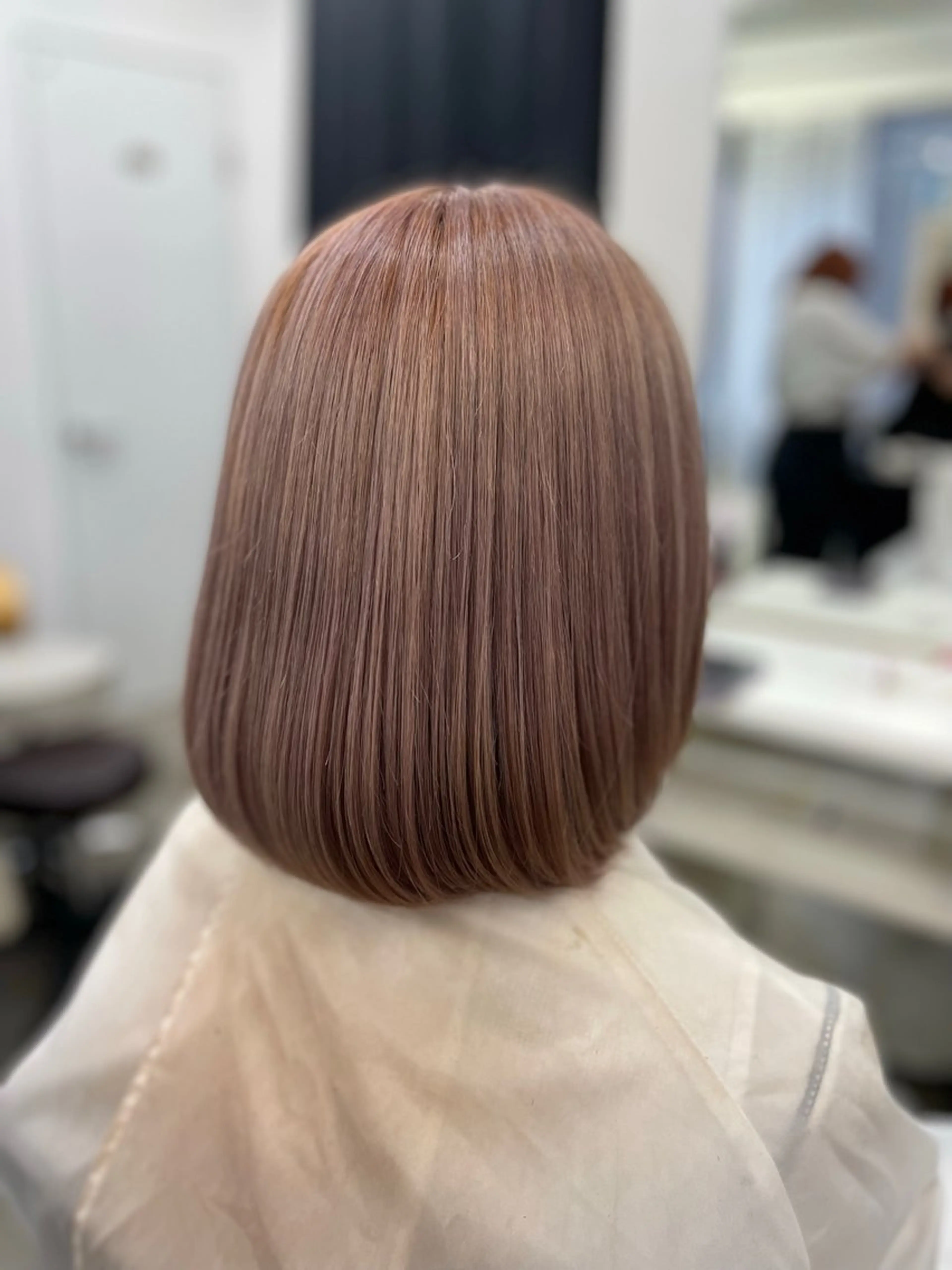 ミディアム カラー ヘアカラー ヘアセット 韓国ヘア🤍髪質改善 🇰🇷AKANEのヘアスタイル