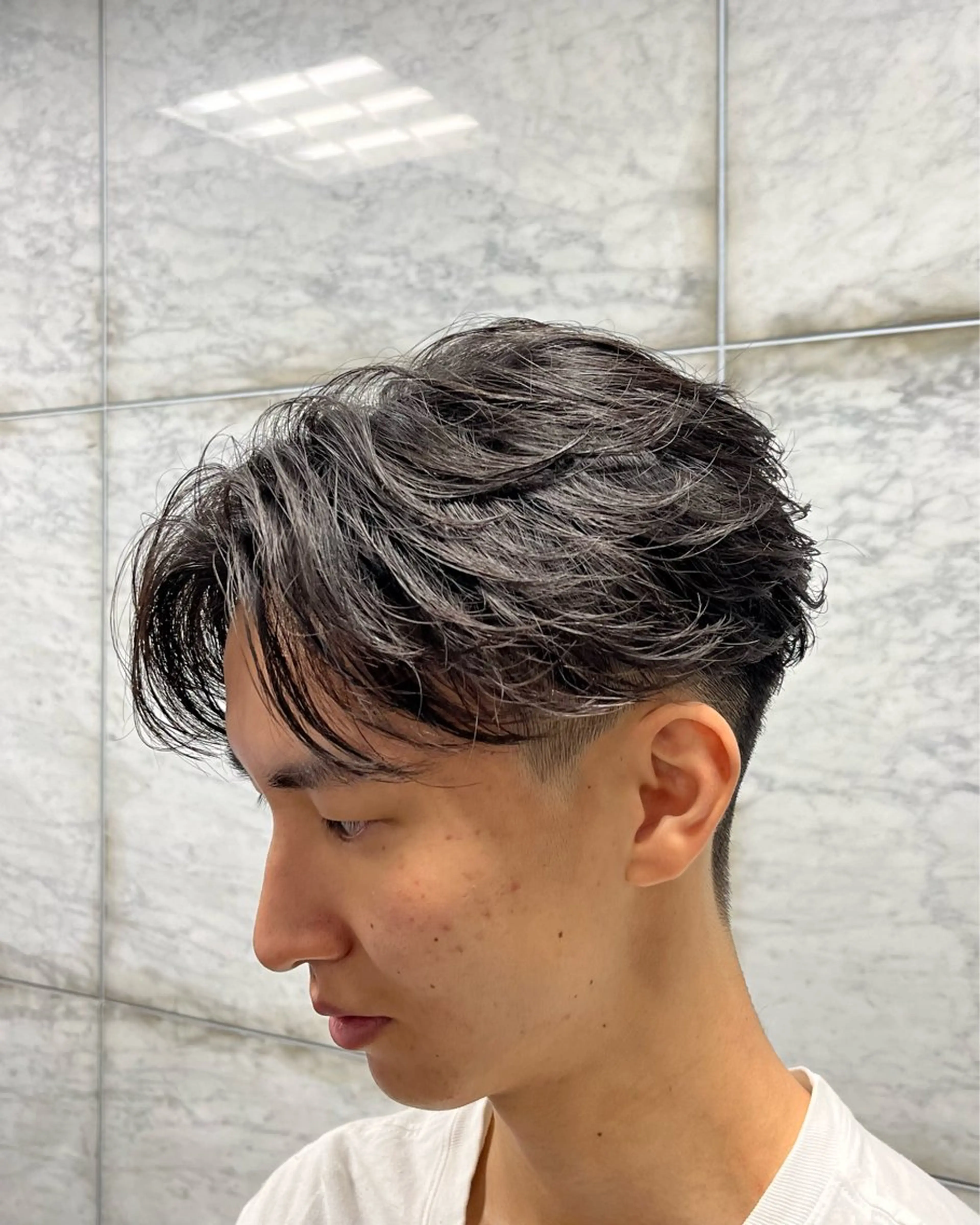 パーマ メンズ カット パーマ 店長/フェザーパーマ メンズ/川尻周平のヘアスタイル