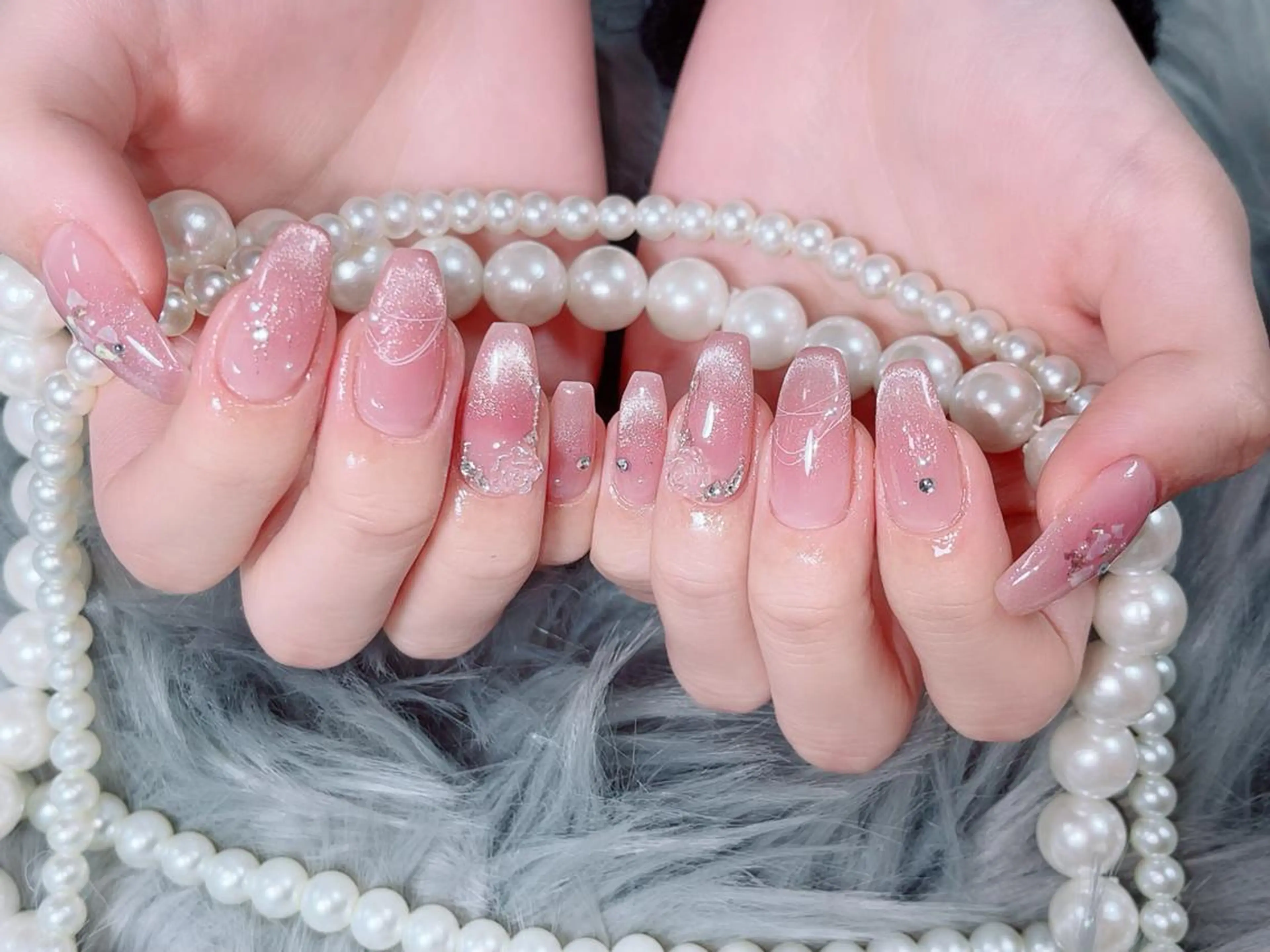 ネイル 𓇼𓈒𓏸ゆリ .Moomi 🎐のネイルデザイン
