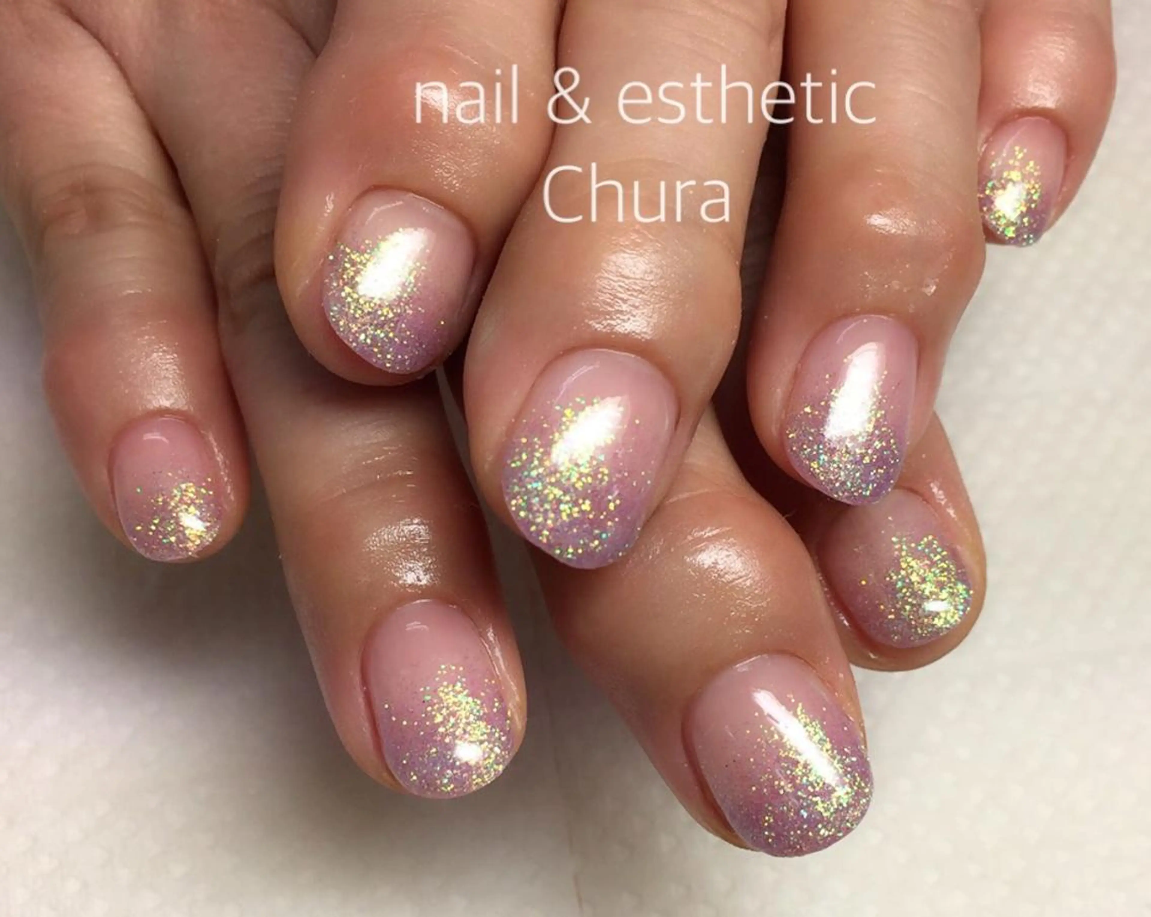 ネイル アートネイル グラデーション ラメ(グリッター) ラメグラデーション chura刈谷店☆ Ｎａｉｌのネイルデザイン