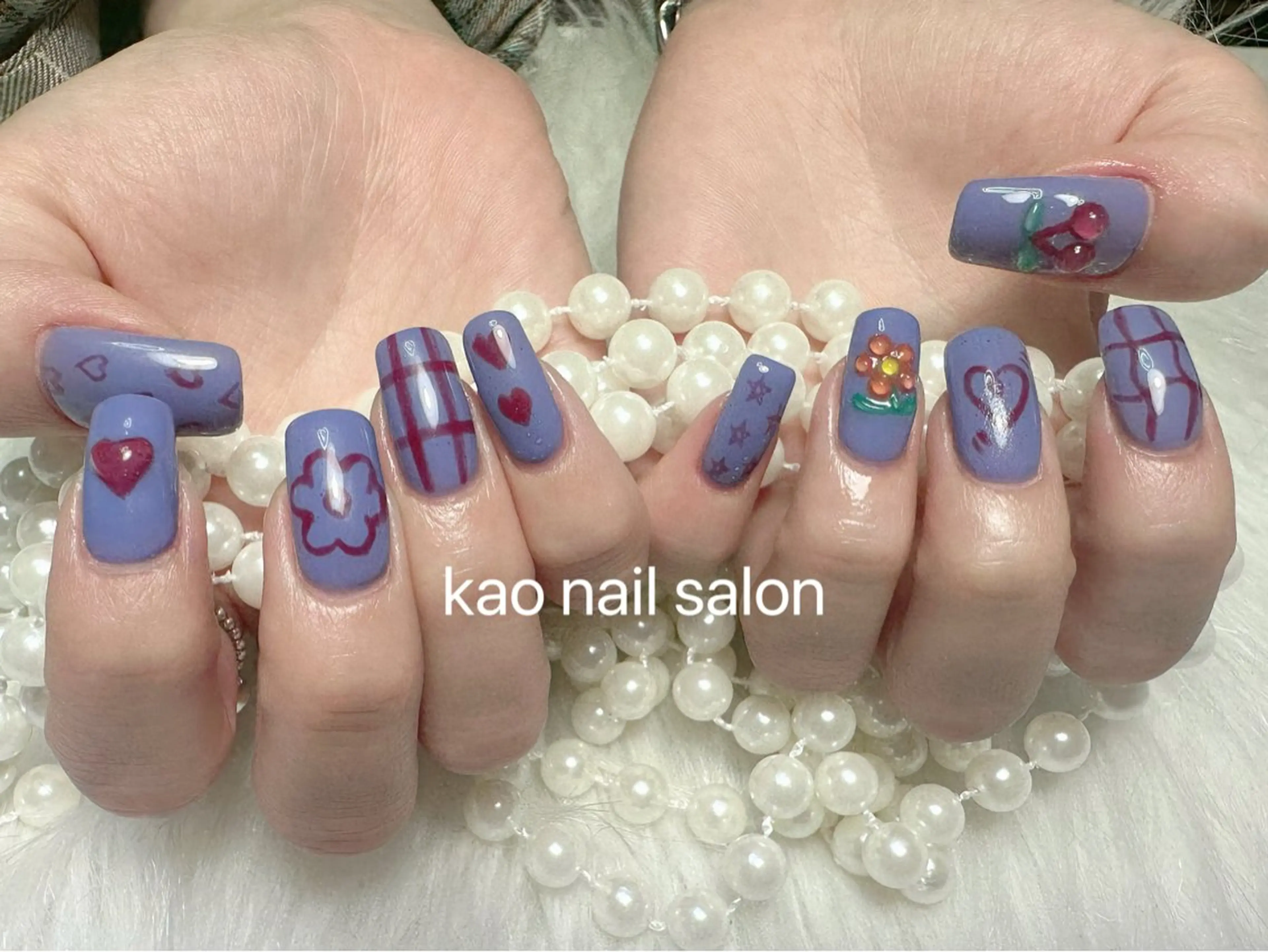 ネイル チークネイル 長さ出し フレンチネイル ジェルネイル ガラスフレンチ ハンドネイル kao nail マグネット/長さだしのネイルデザイン