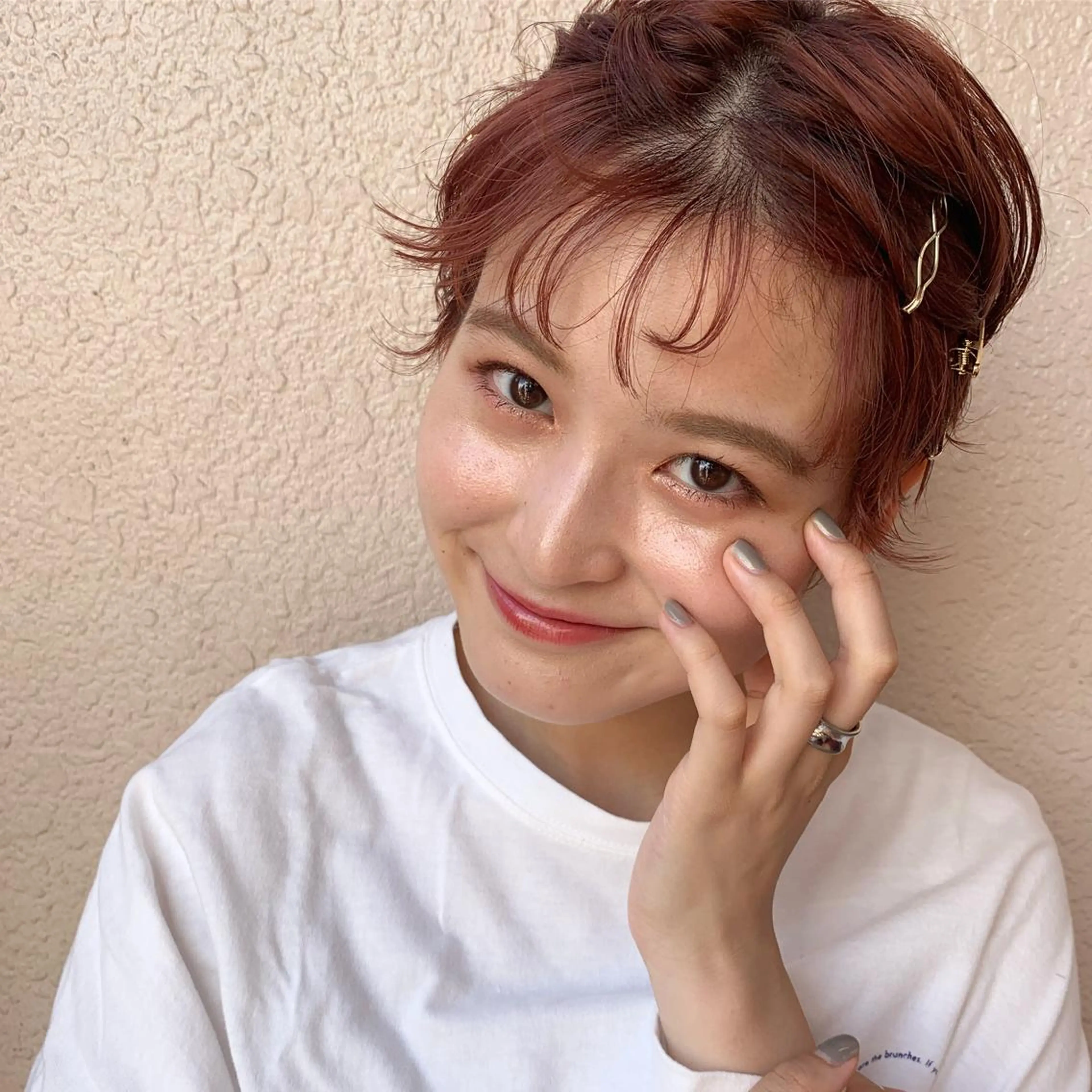 ショート カラー ヘアアレンジ 代表🎀 ふわモテ愛 され髪🩷yumiのヘアスタイル