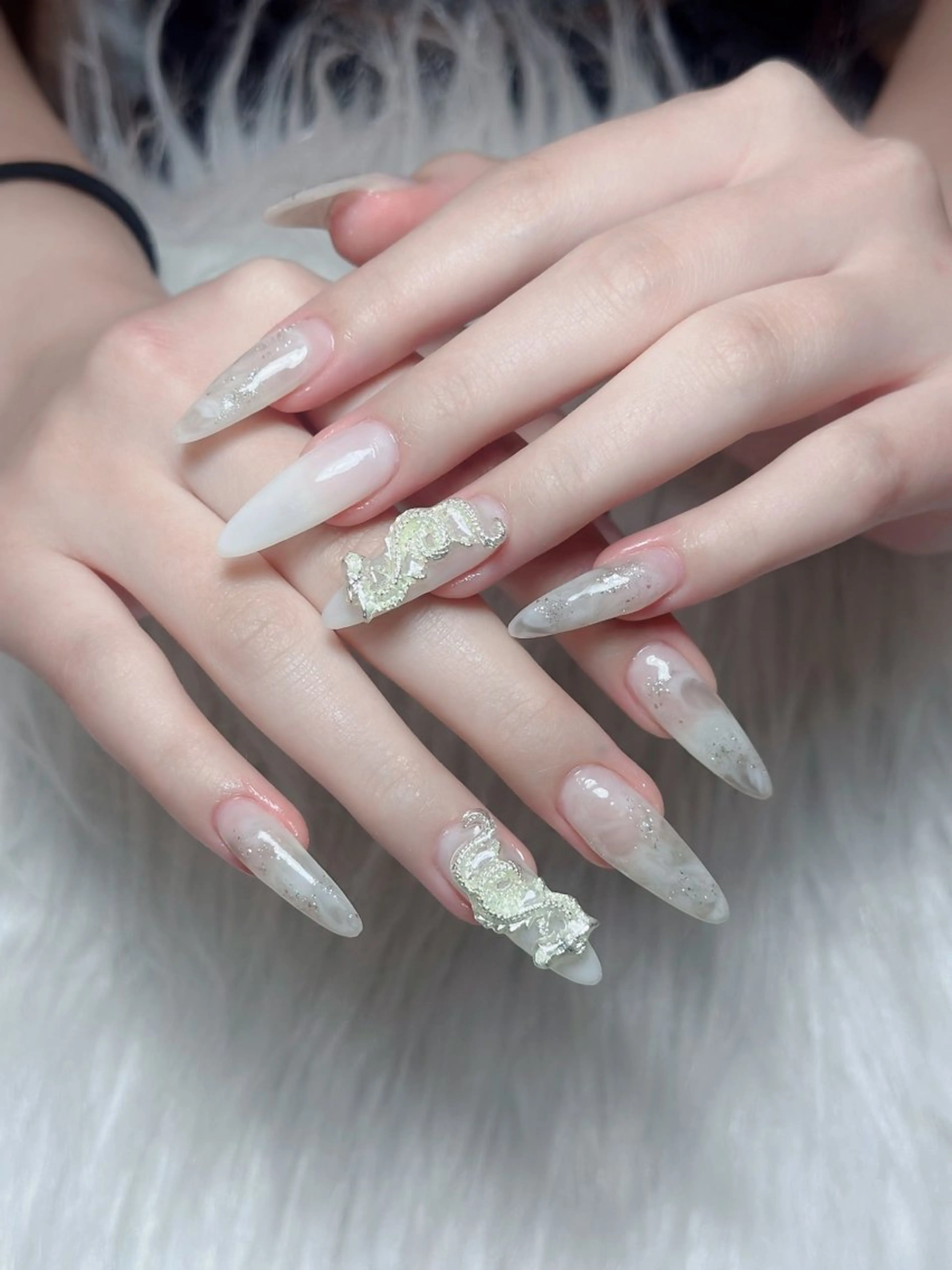 ネイル 大理石ネイル(マーブル) ハンドネイル Aimee Nail Studio所属・Aimee Nail Studioのネイルデザイン