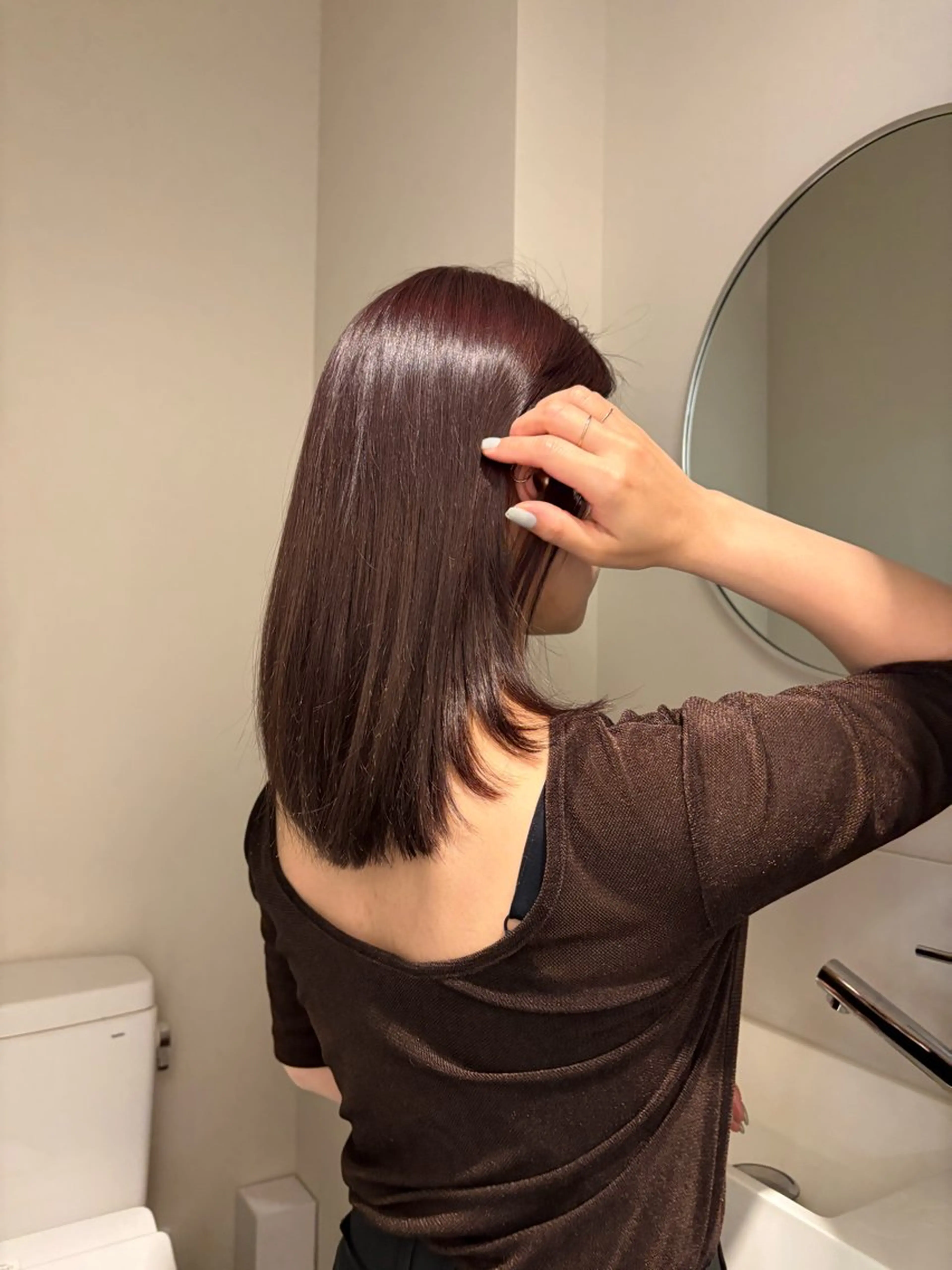 ワンカラー➕ヘアセットの写真