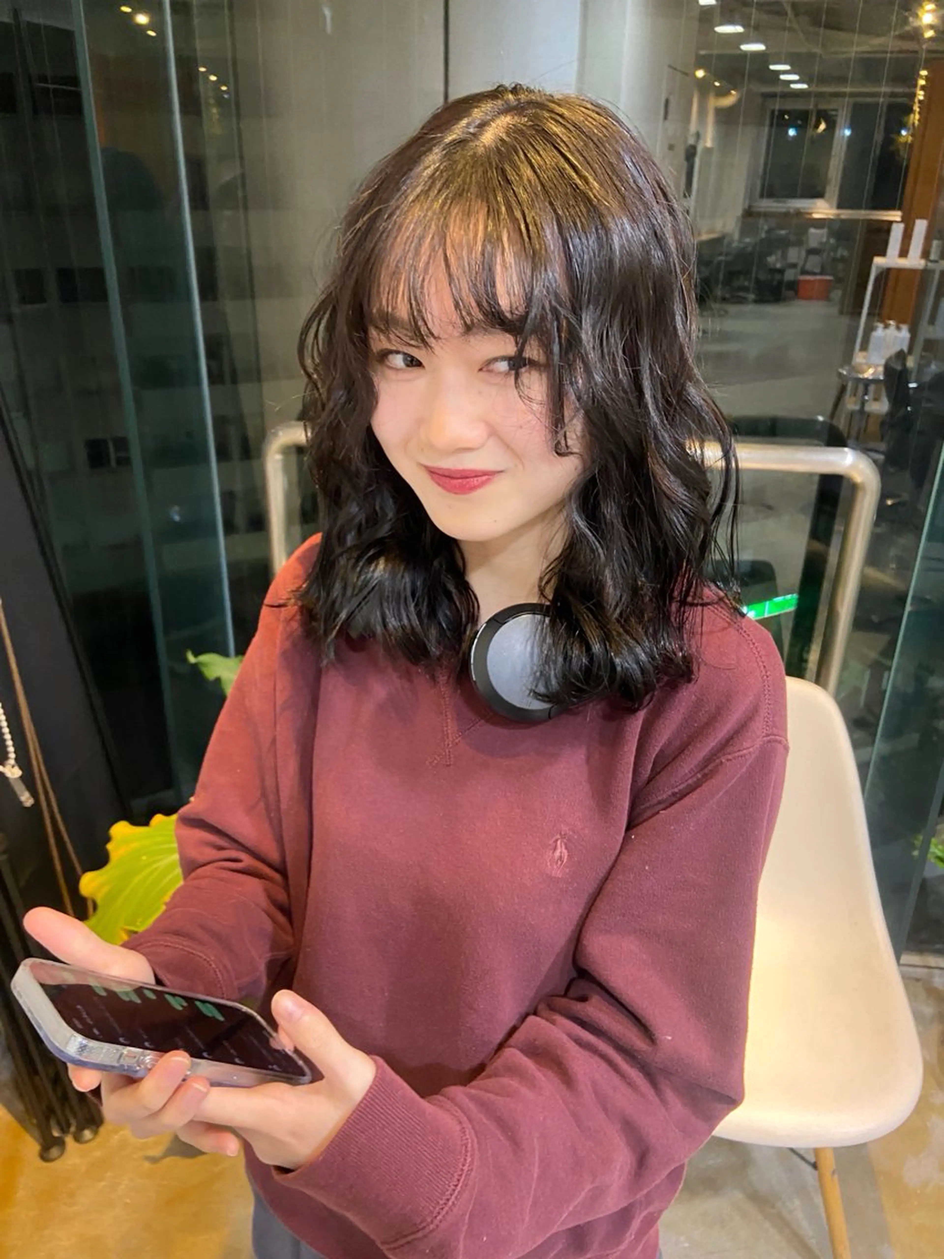 カラー ヘアカラー トリートメント レイヤーカット🎀 NANAHAのヘアスタイル