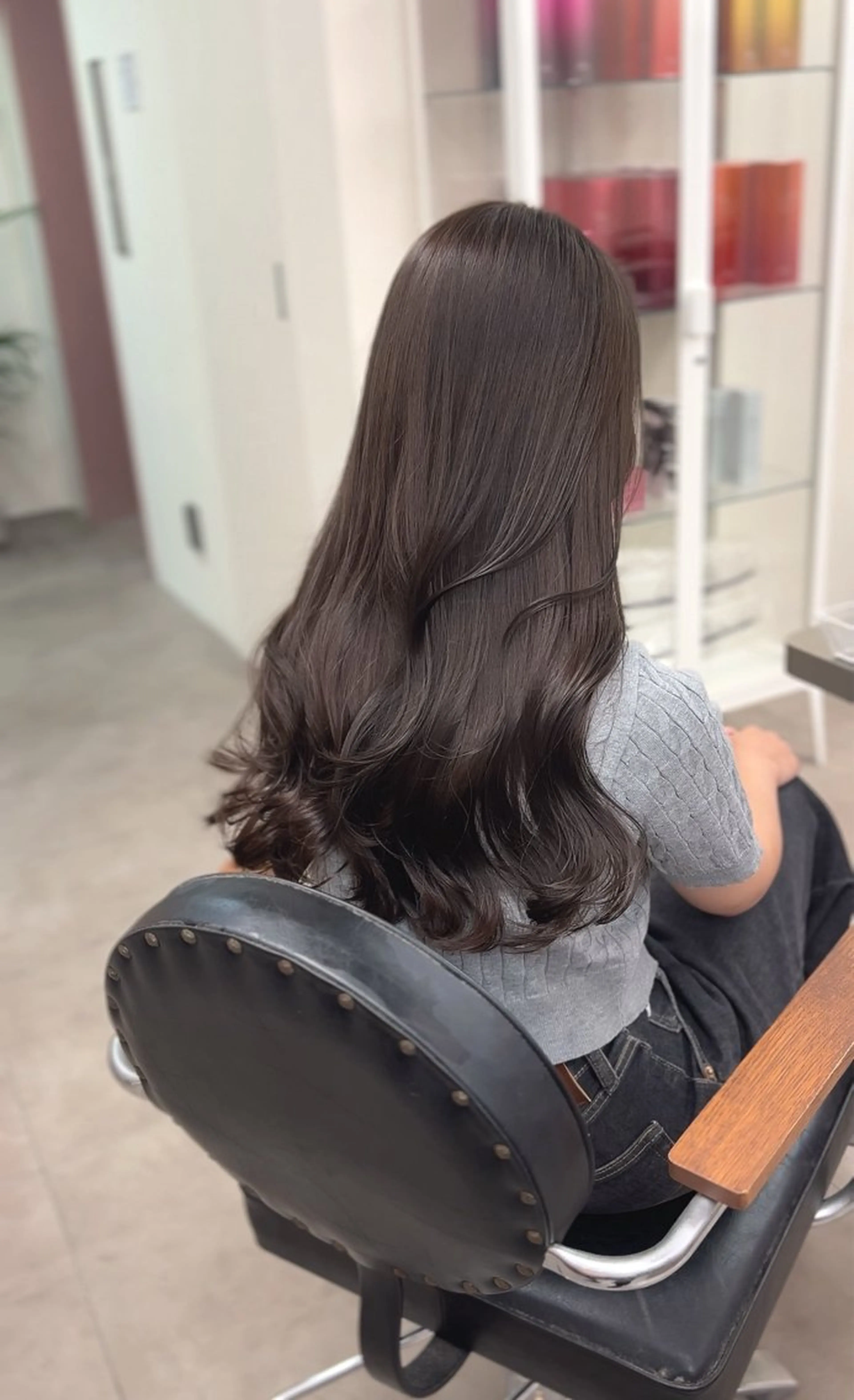 ロング カラー ベージュカラー ブリーチ ブリーチなしカラー 学生 トリートメント 梅田/ベージュ／ 艶カラー／三宅空翔のヘアスタイル