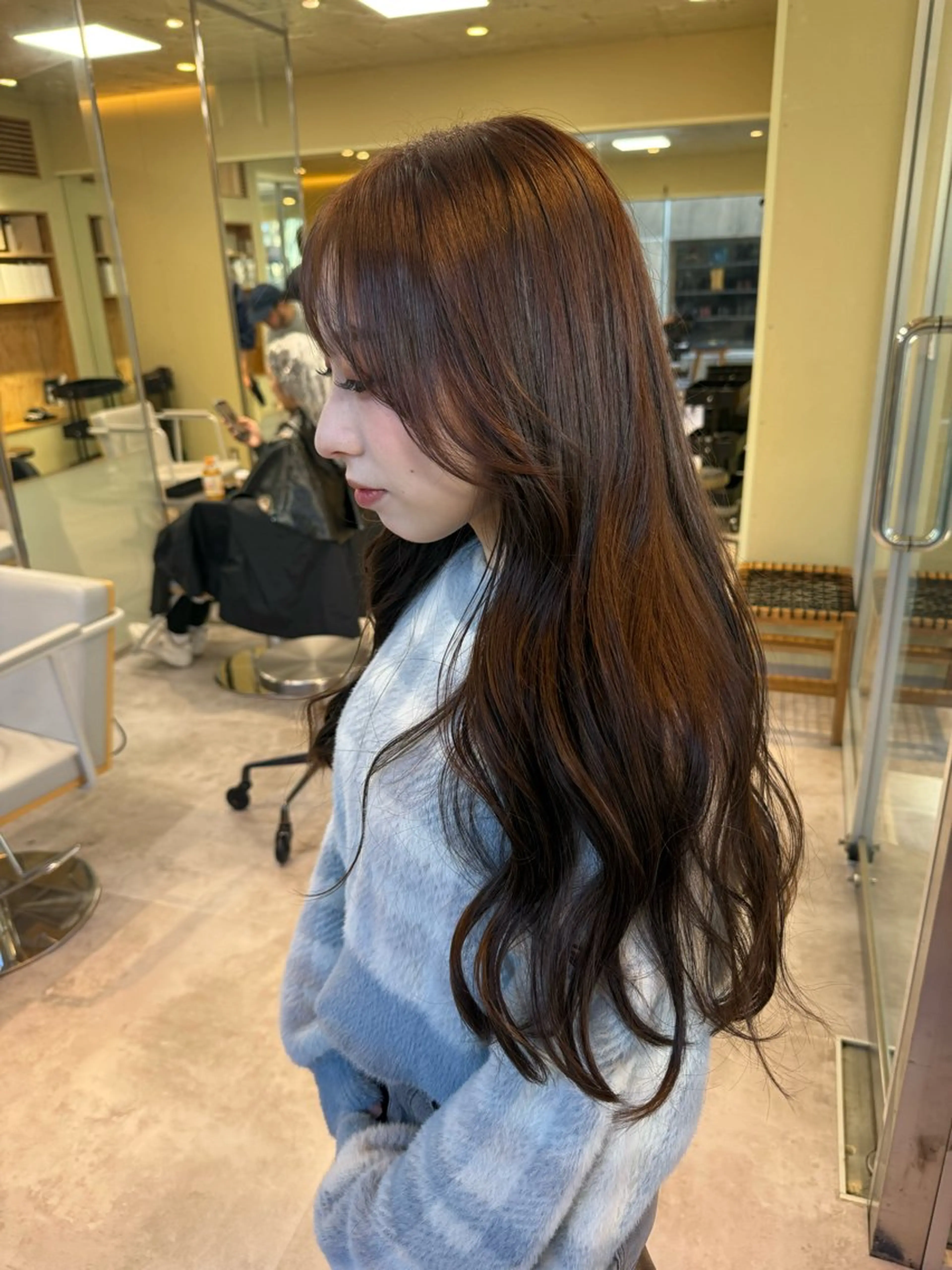 ロング カラー カット ヘアカラー トリートメント 伶風/デザインカット /ボブ/透明感カラーのヘアスタイル