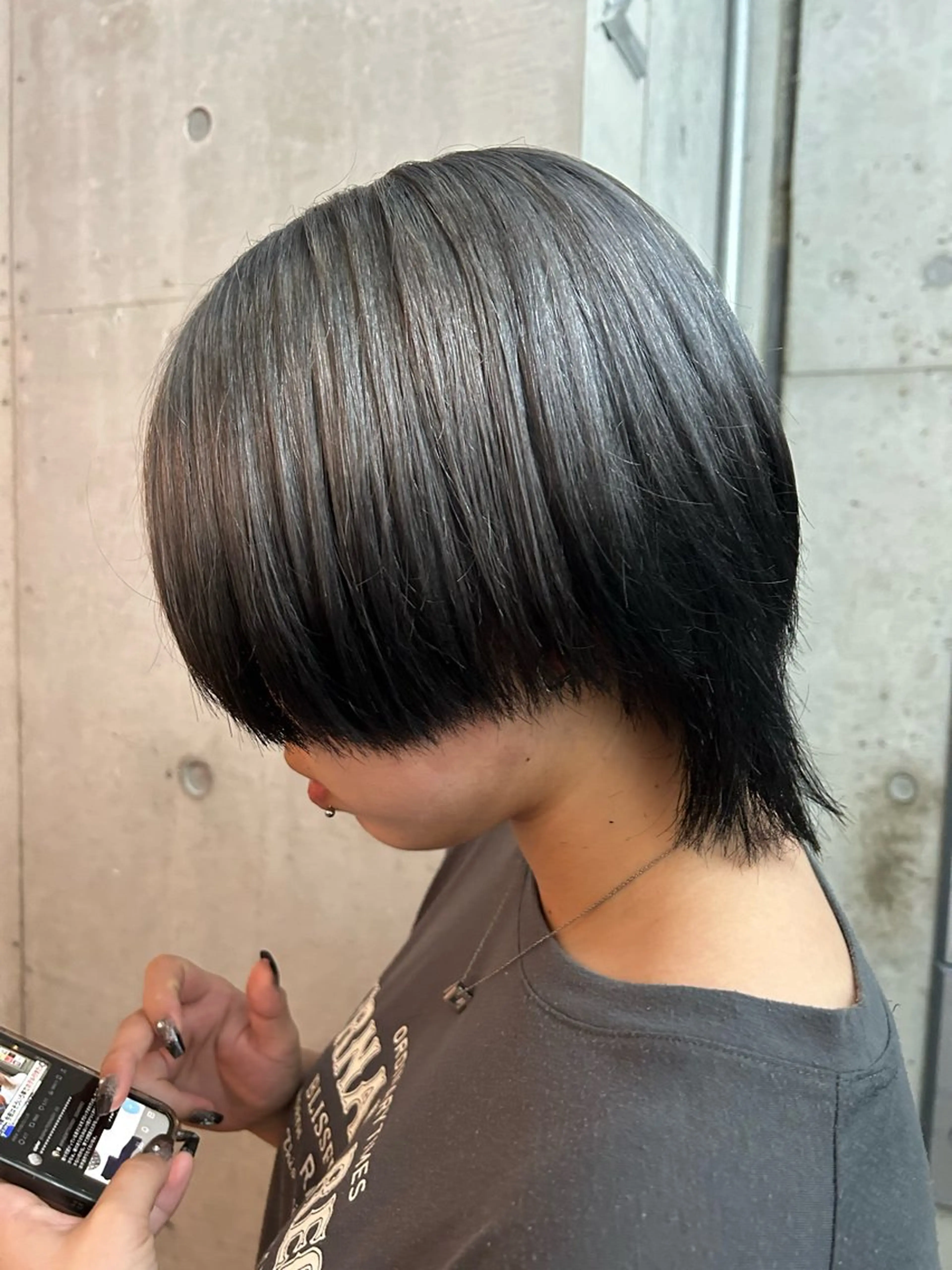 ミディアム カラー ヘアカラー トリートメント 🎨デザイン🥇 美髪・艶髪　日暮千敬のヘアスタイル