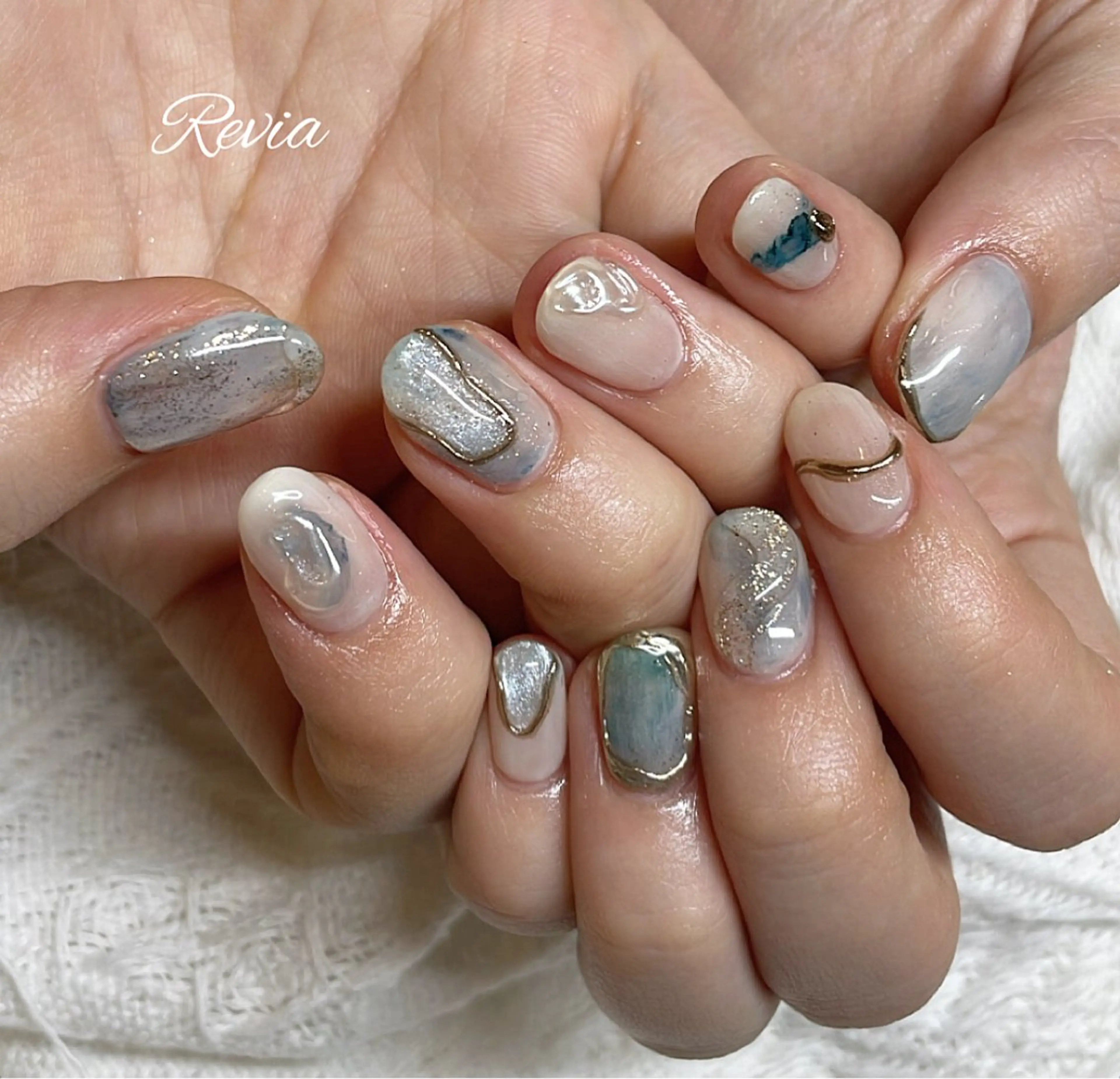 ネイル ハンドネイル revia所属・ERI Nailistのネイルデザイン