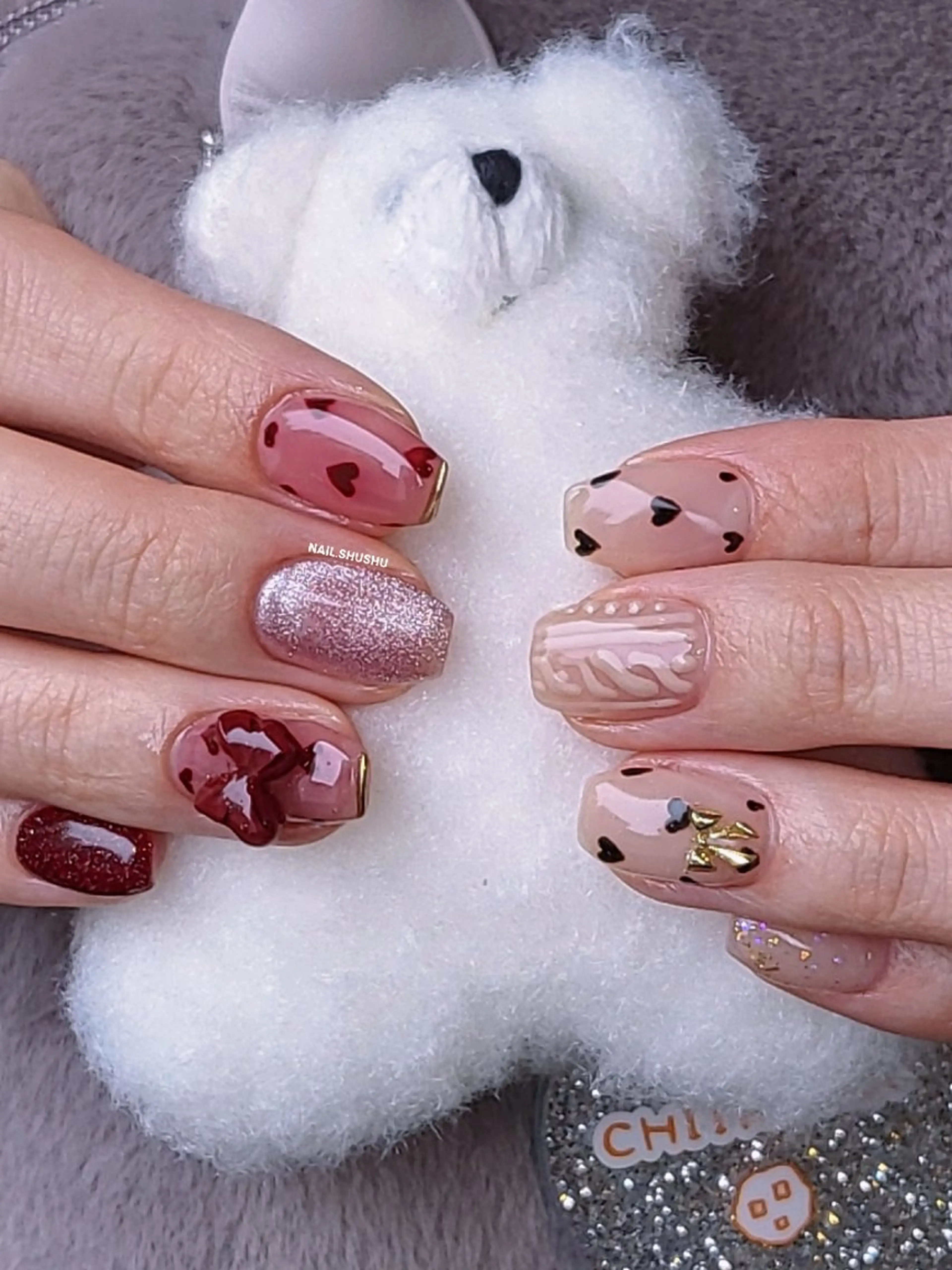 ネイル 3dパーツ/流行り 👧shushu❤️のネイルデザイン