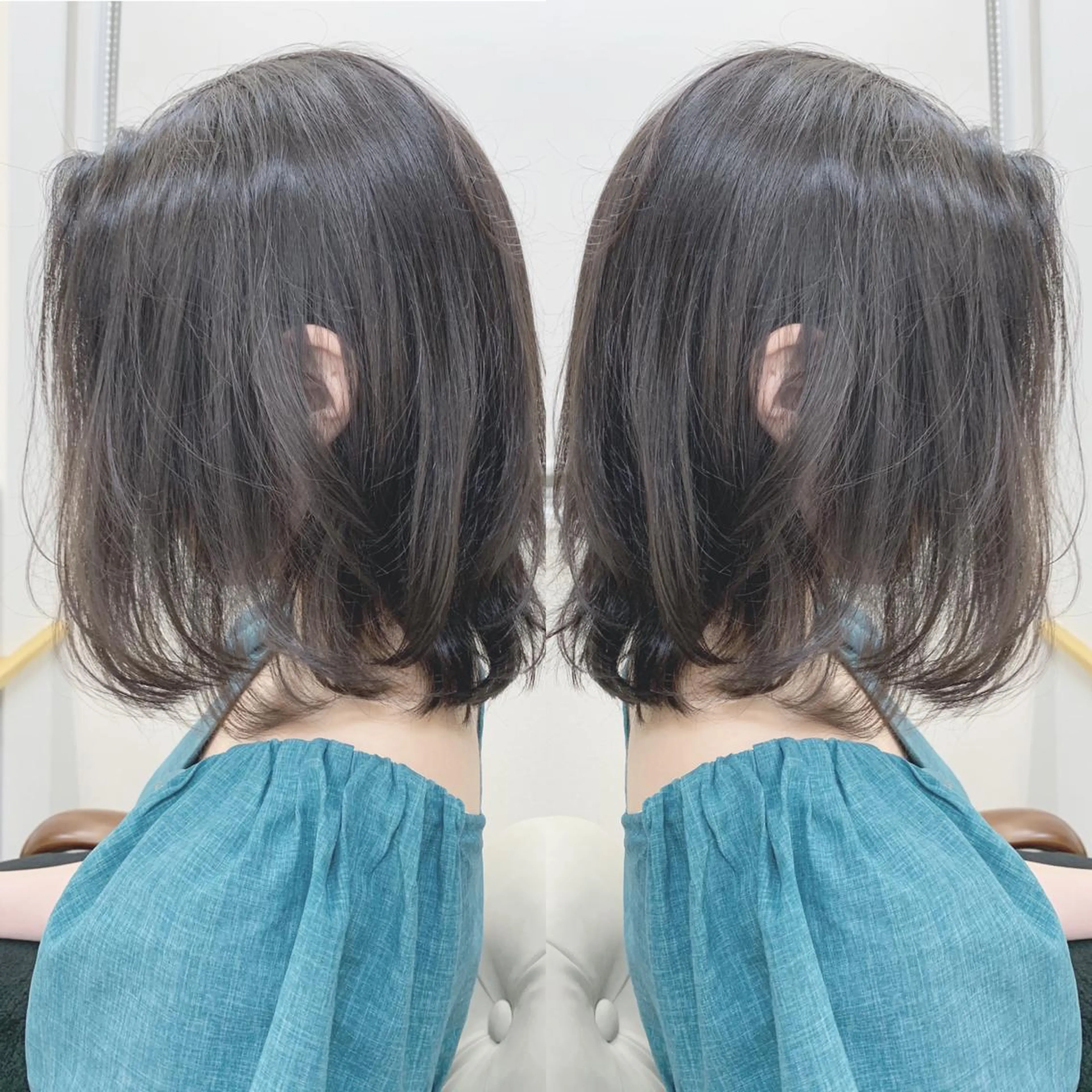 ショート ボブ 外ハネヘア ウルフカット ウルフボブ カット ヘアカラー H所属・H (エイチ) 烏丸御池店のヘアスタイル