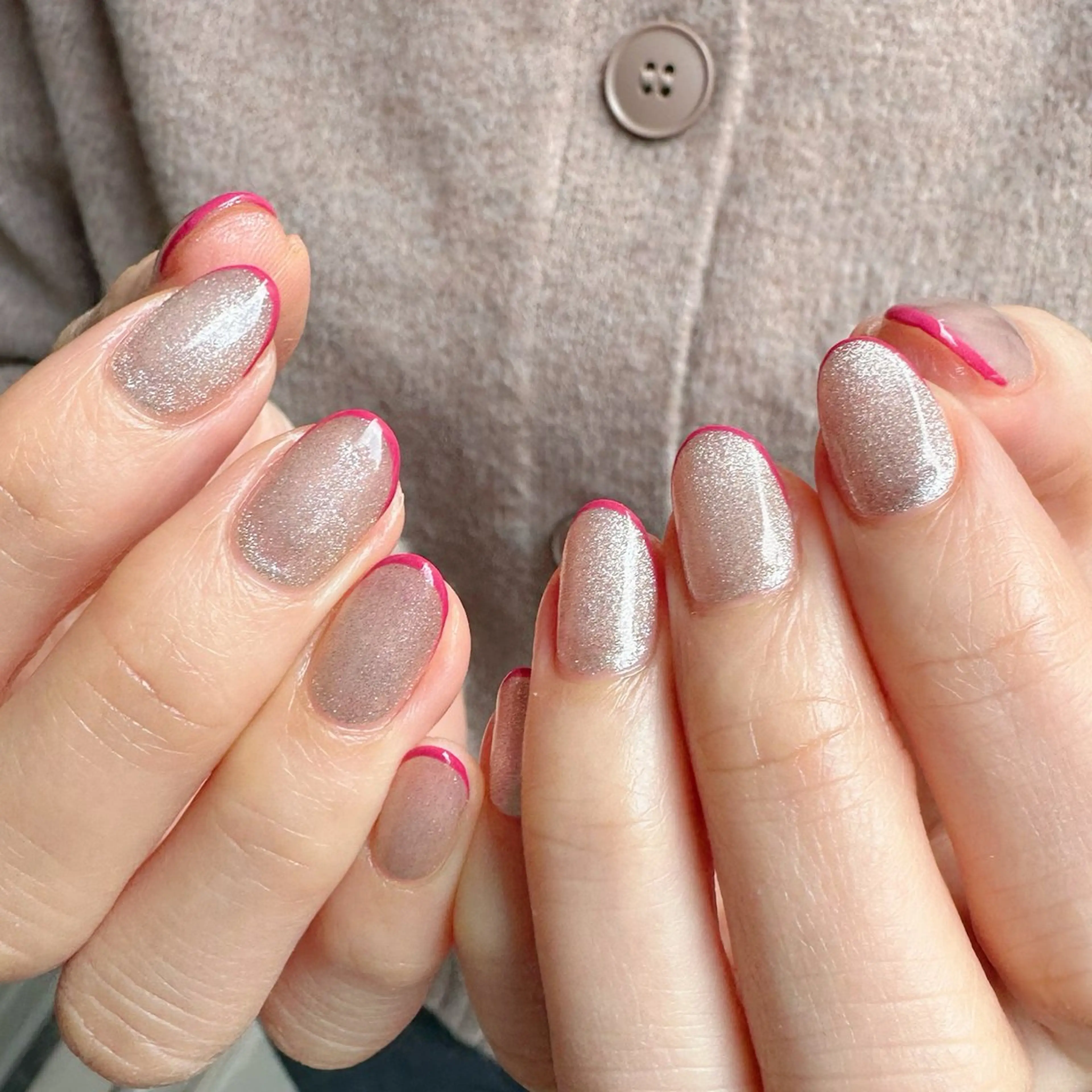 ネイル フレンチネイル 氷ネイル・うるうるネイル 韓国ネイル マグネットネイル ニュアンスネイル 🪞KAPE NAIL 🪞のネイルデザイン