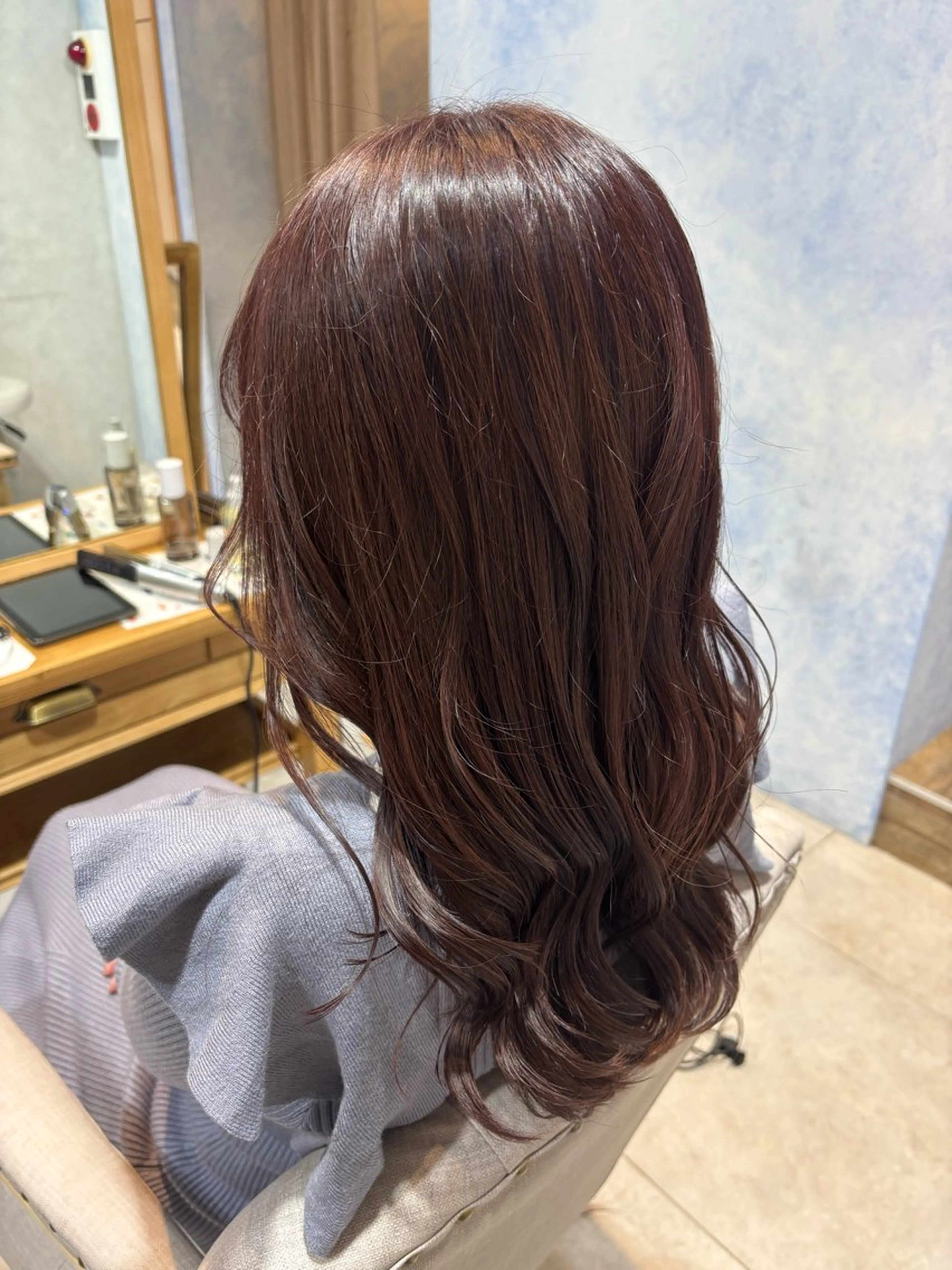 セミロング ヘアカラー 酒井 彩希のヘアスタイル