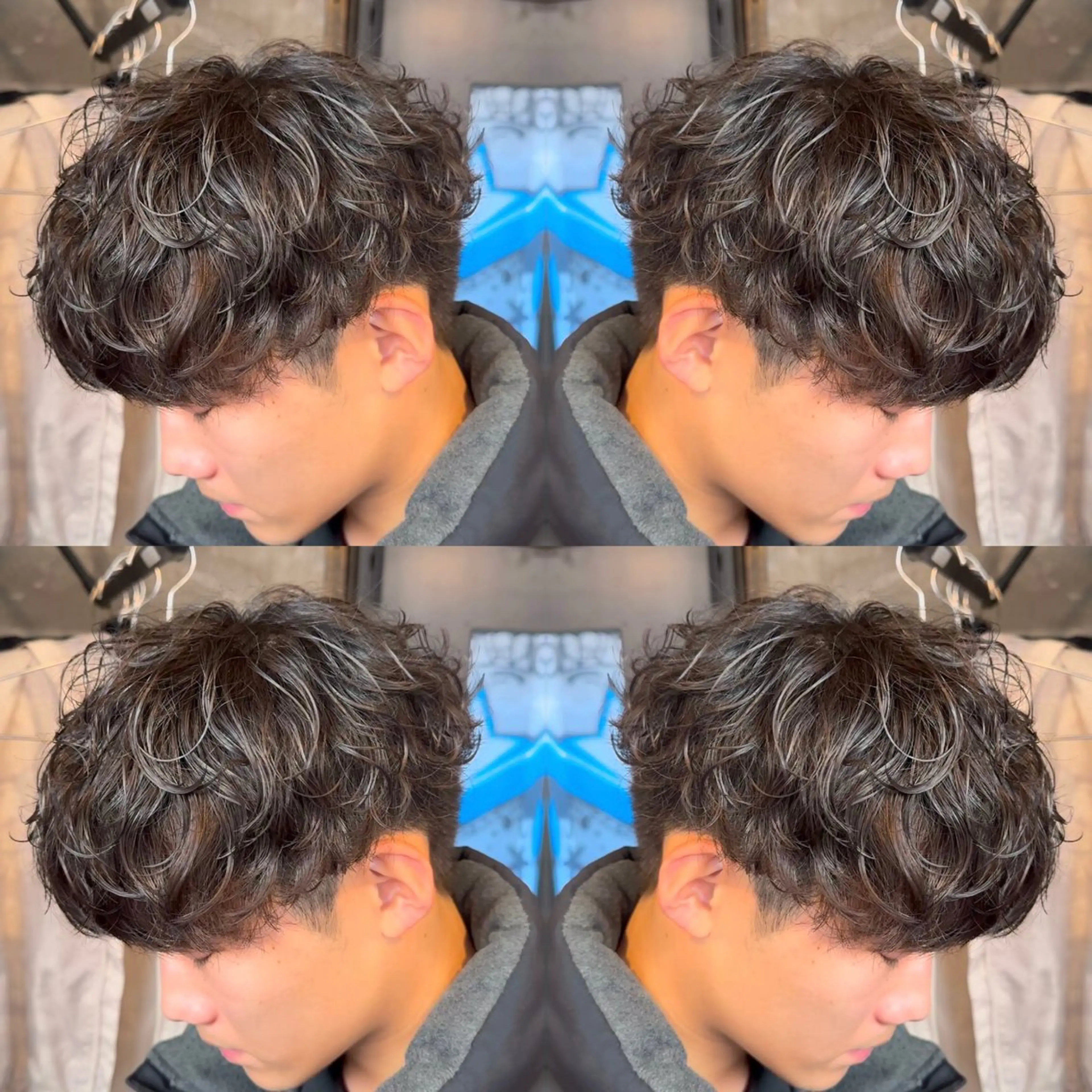 🔥スタイリングを楽に🔥🌀シャドウパーマ🌀【1日1人限定】メンズカット➕パーマ➕髪質改善内部トリートメント✨の写真